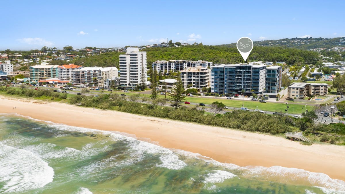 Located directly across the road from the beach