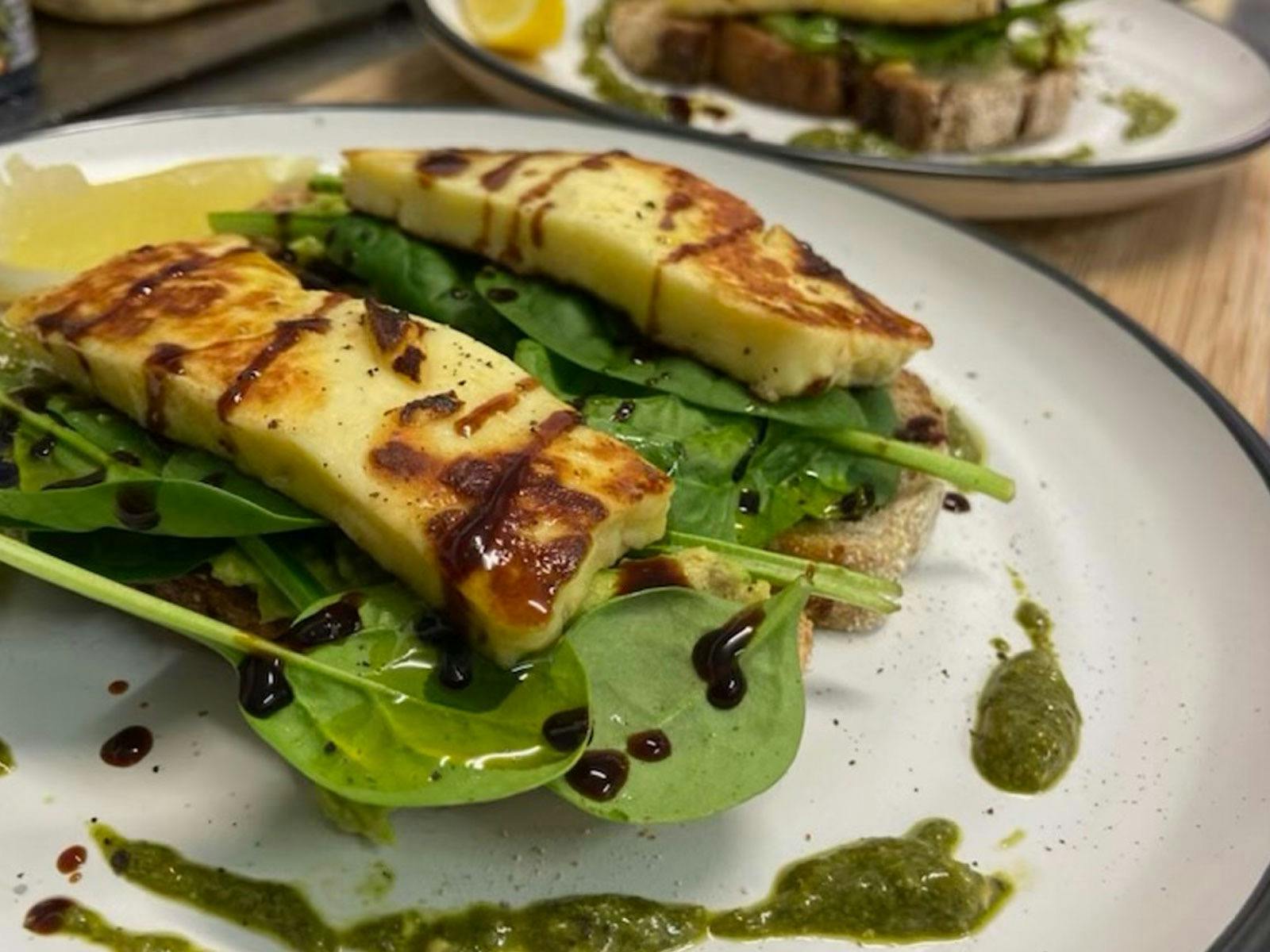 Grilled haloumi