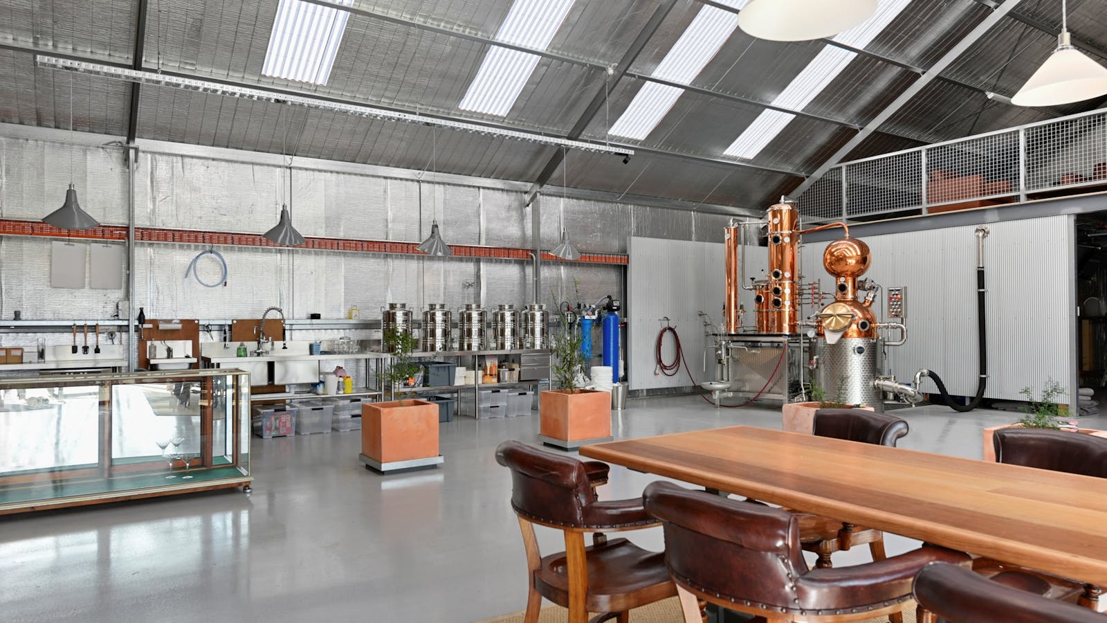 Distillery inside view