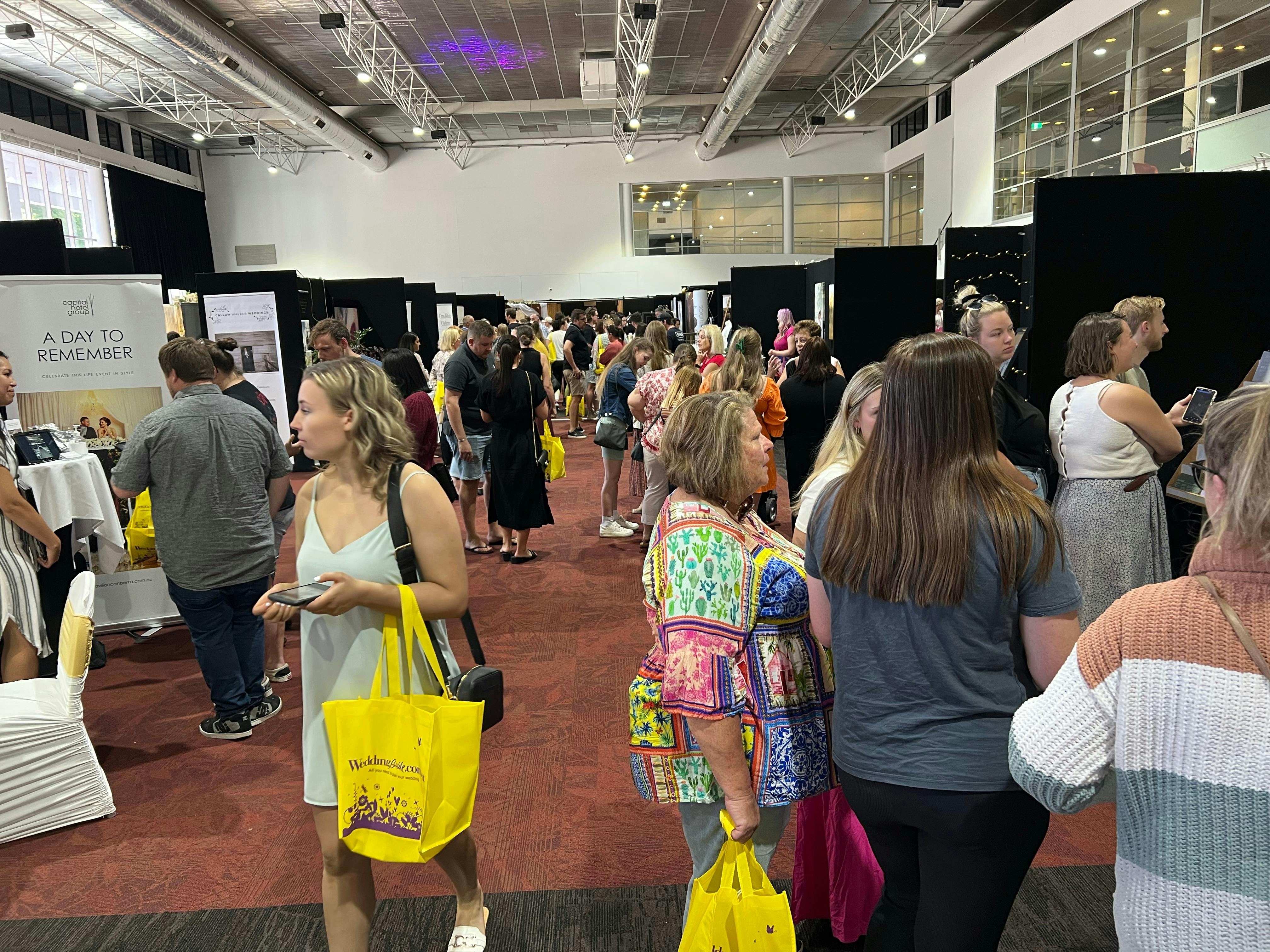 Attendees exploring Your Local Wedding Guide Canberra Expo.