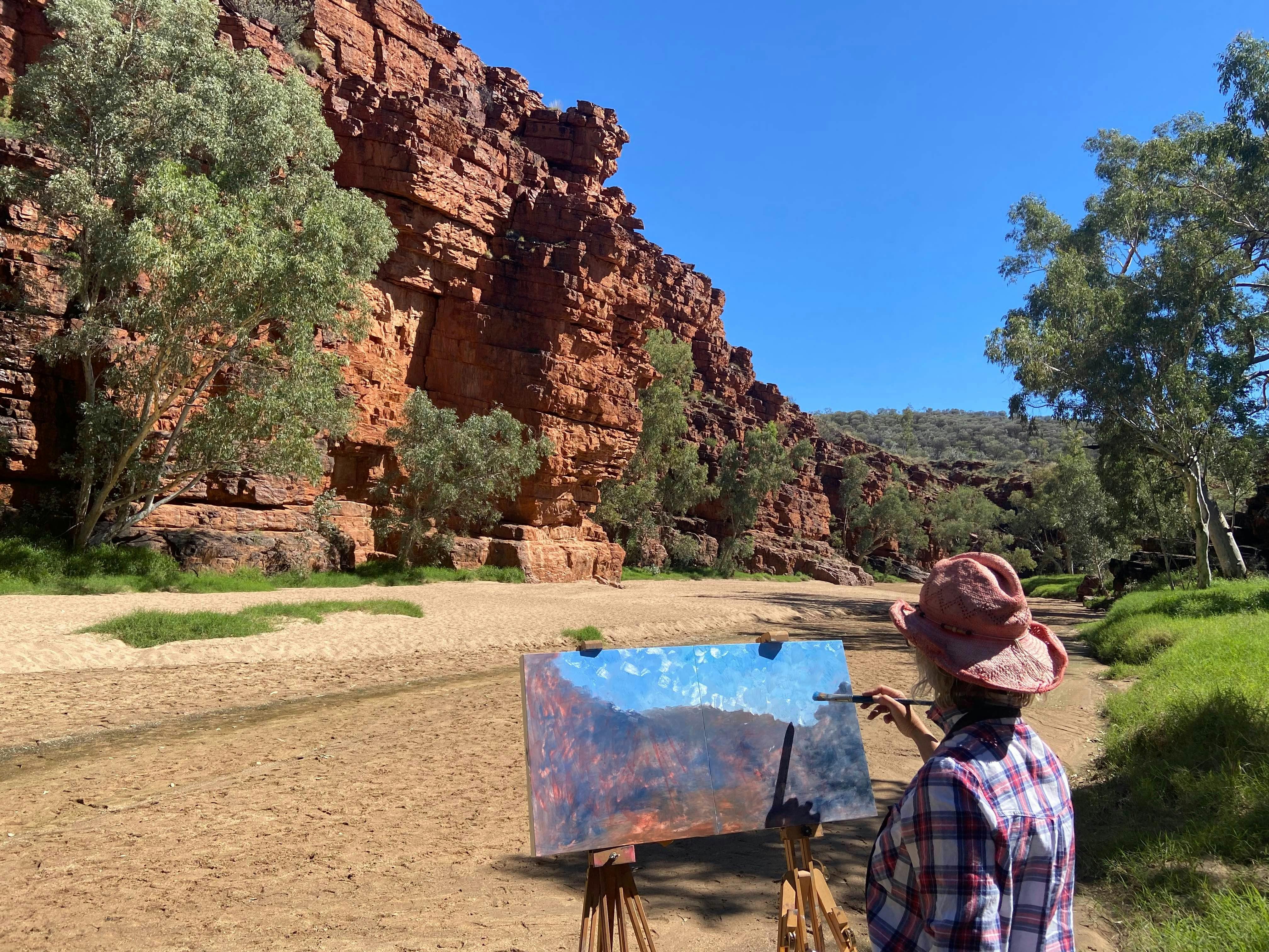 Artist Talk and Painting Demonstration by Blue Mountains Artist Corinne Loxton