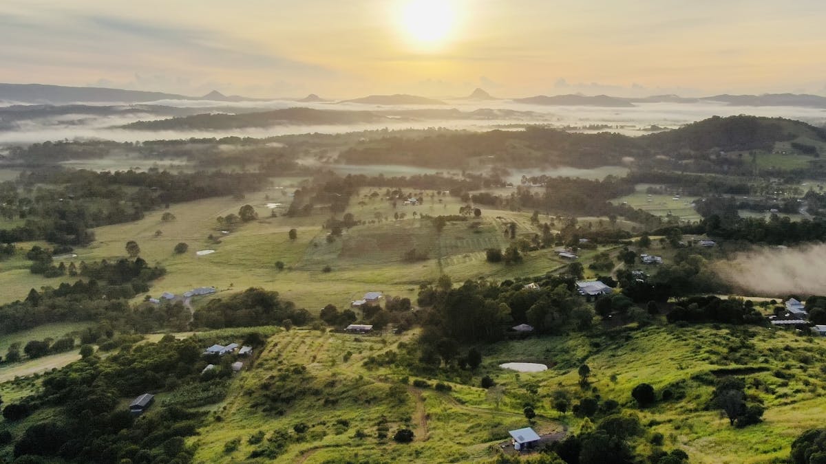 The Avocado Tree Farm view of the Mary Valley