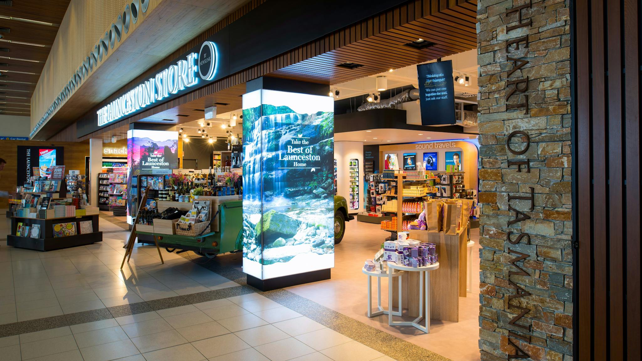 The Launceston Store with a strong focus on local gifts and Tasmanian wines, whiskies and cheeses