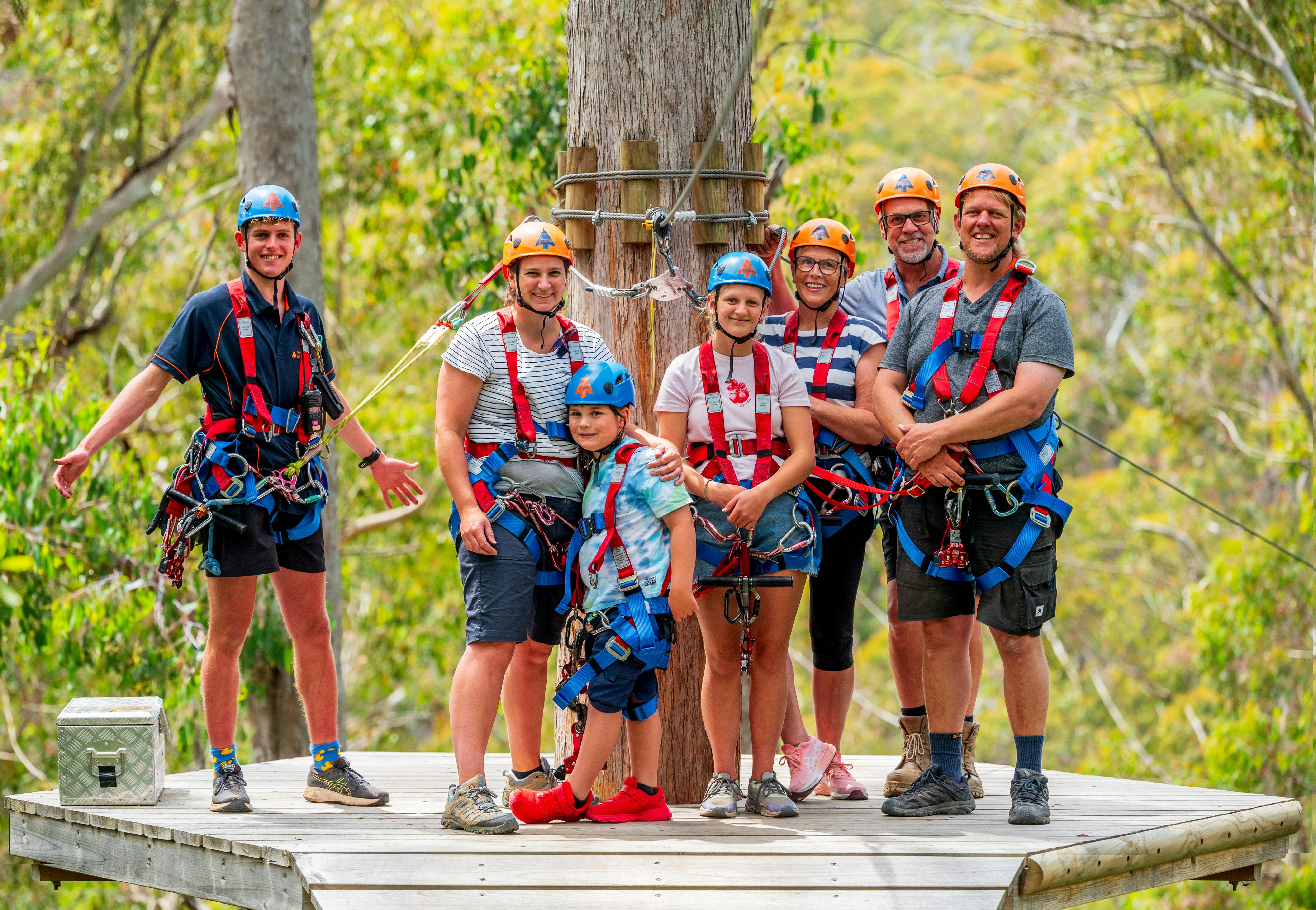 Treetops Hollybank Zipline Tour Family Adventure