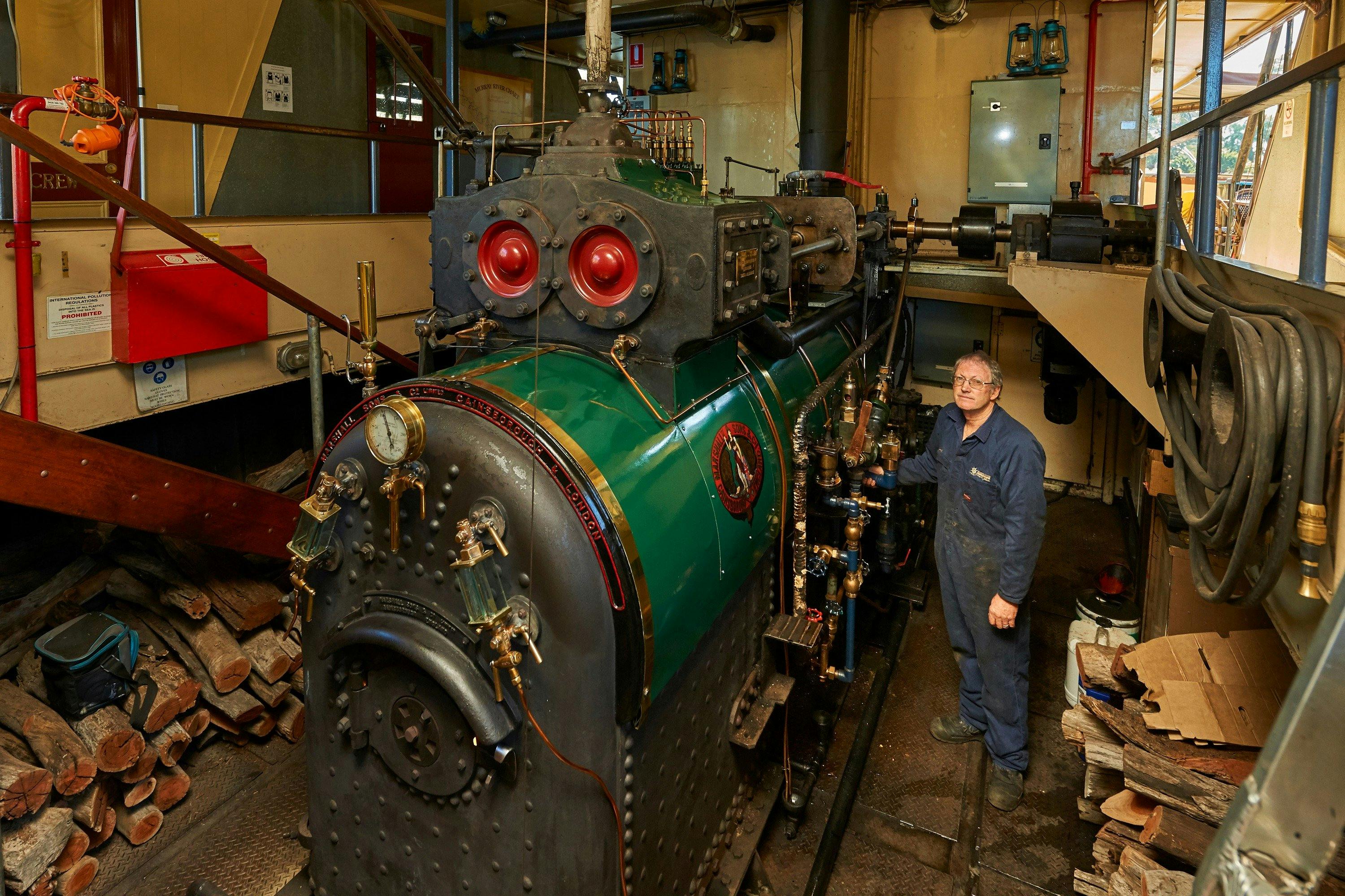 Engineer and steam engine