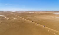 4 wheel drive Convoy on Salt Pans