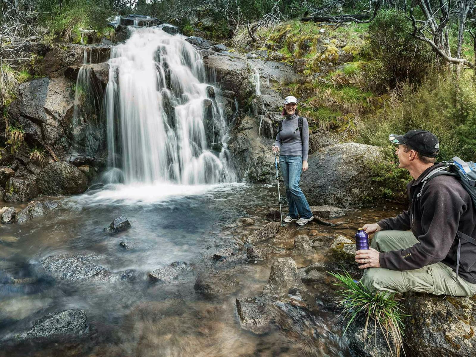 Wasserfallwanderweg, Nationalpark Kosciuszko. Foto: Murray Vanderveer