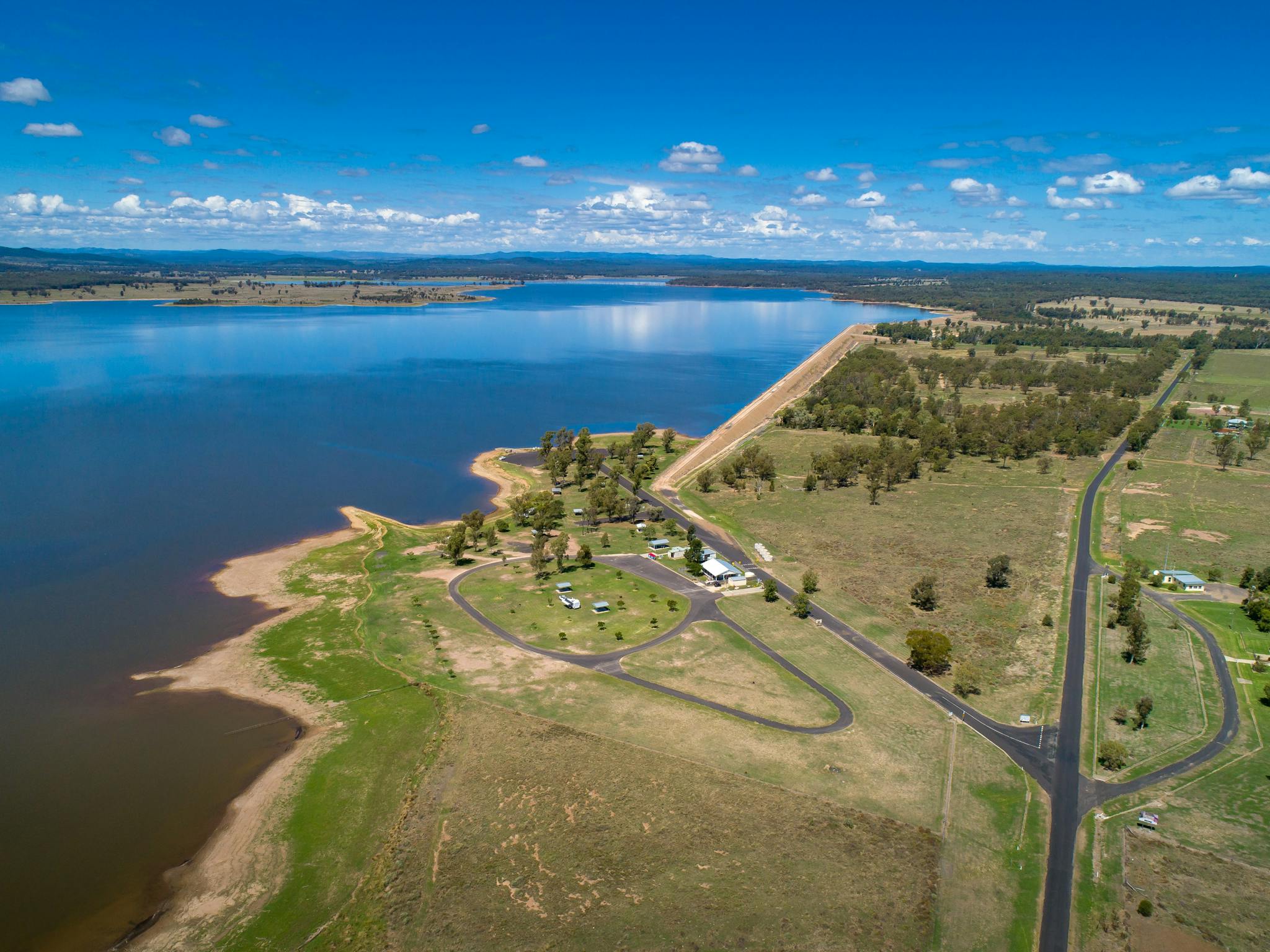 Aerial shot of Coolmunda Dam Aerial shot of Coolmunda Dam