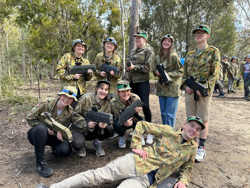 Teens at Laser Skirmish