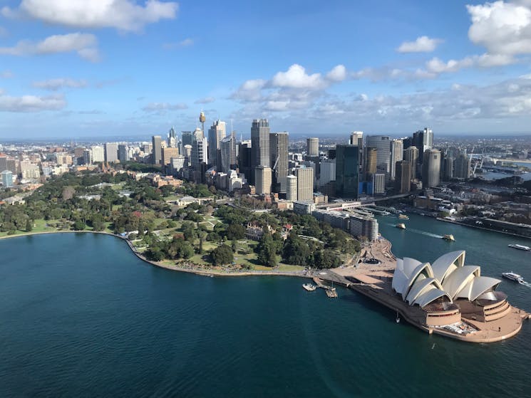 Sydney Harbour by air
