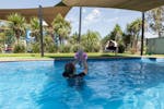 Family in the swimming pool at BIG4 Wagga Wagga Holiday Park in Wagga Wagga