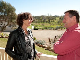 Great country veiws, peacful place for breakky or evening wine