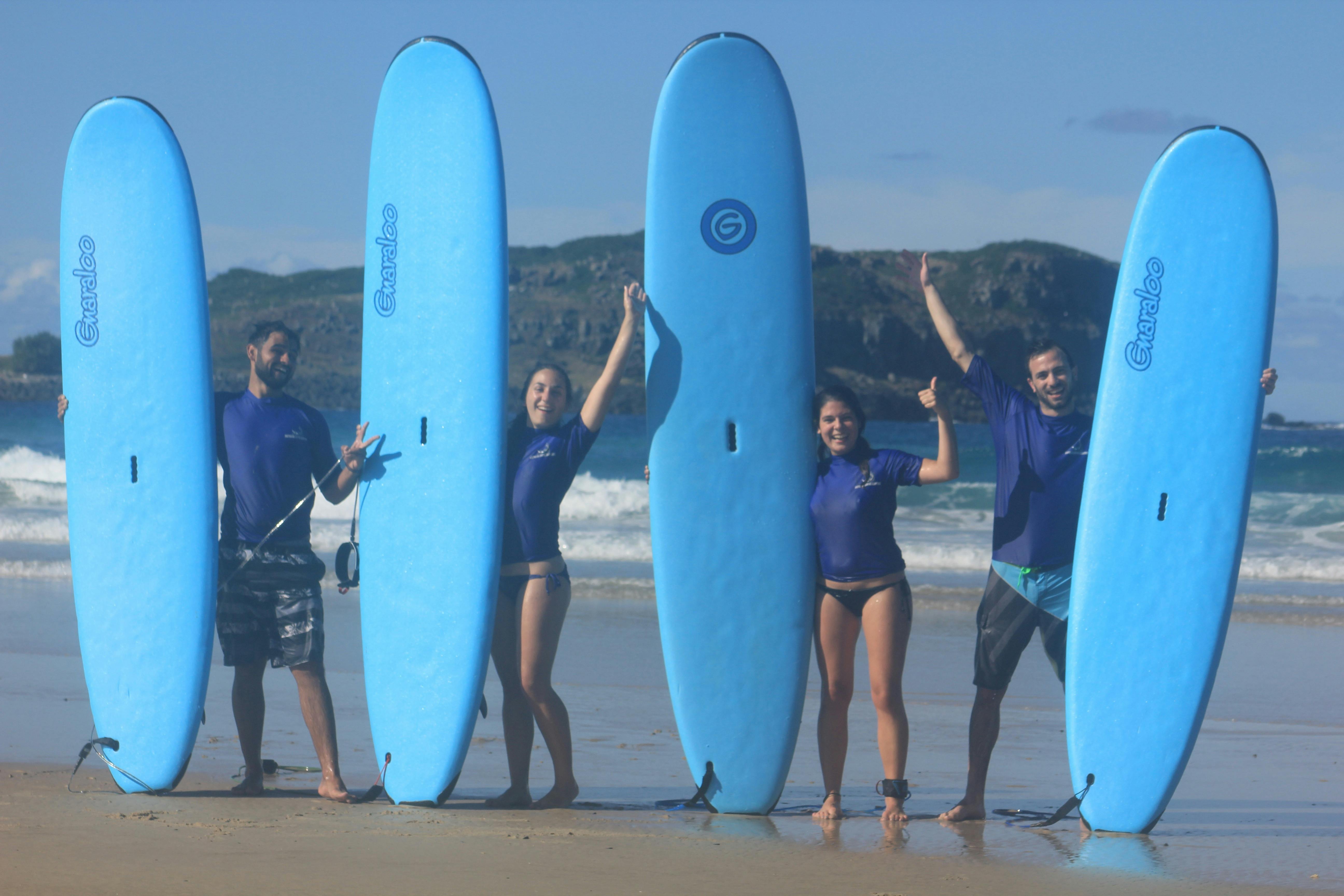 Learn to surf lessons