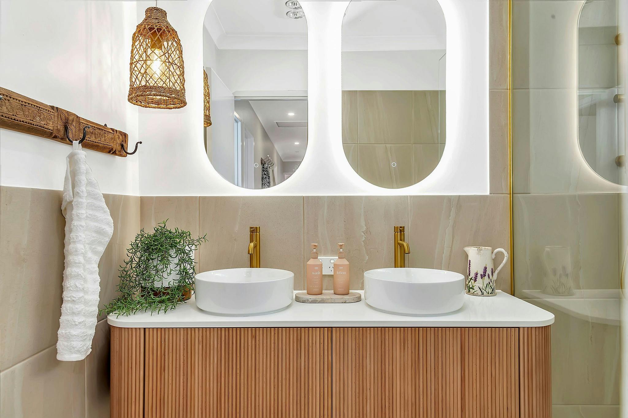 Luxury Bathrooms – Two modern bathrooms with quality amenities.