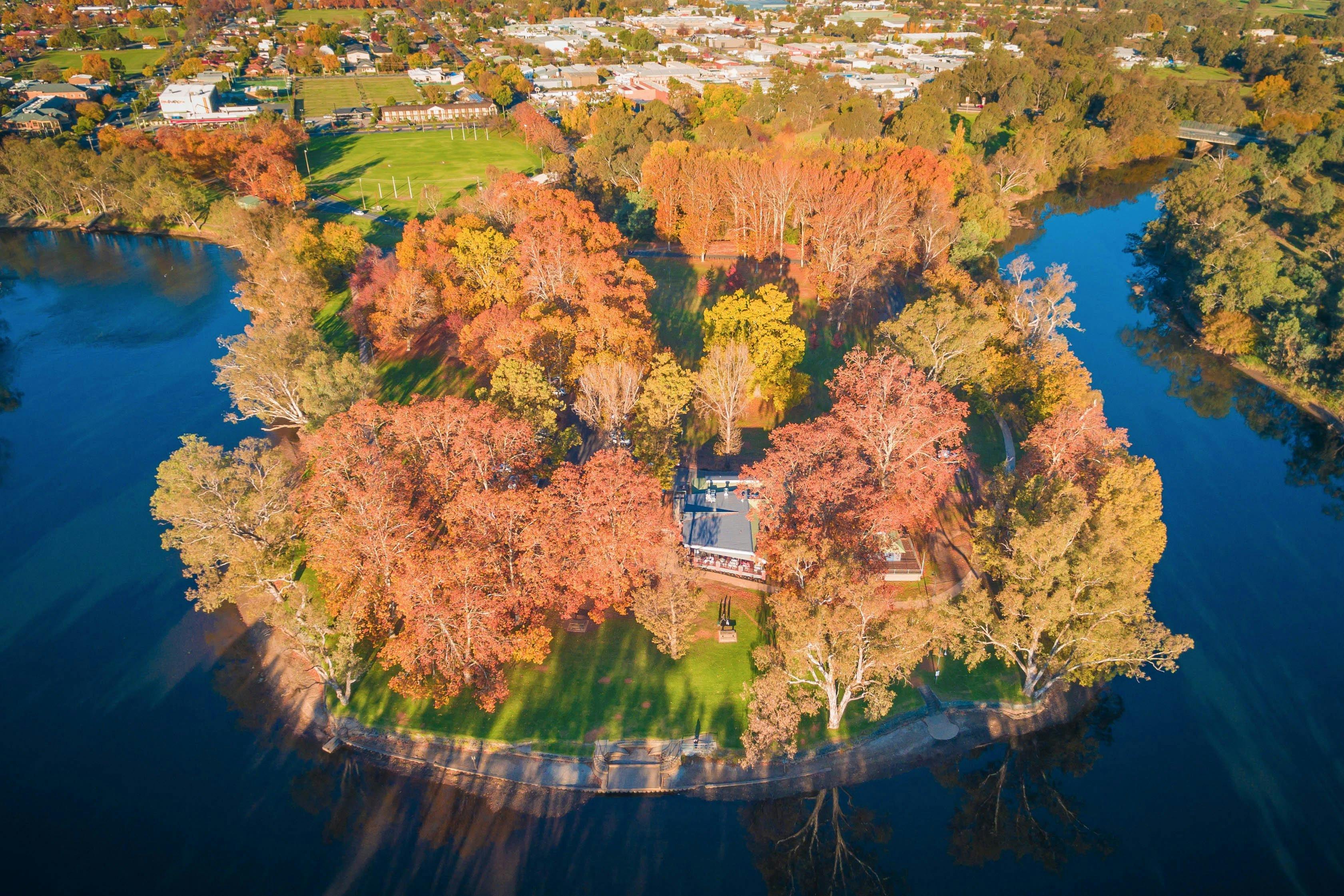 The River Deck location in Noreuil Park on the Murray River