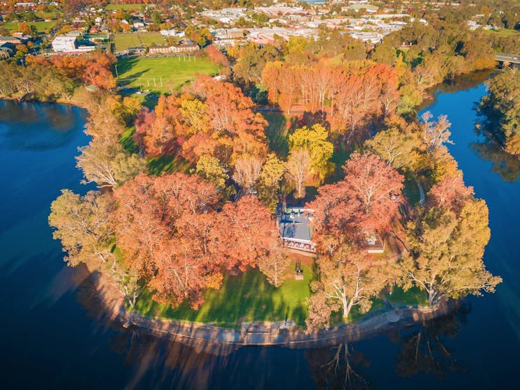 The River Deck location in Noreuil Park on the Murray River