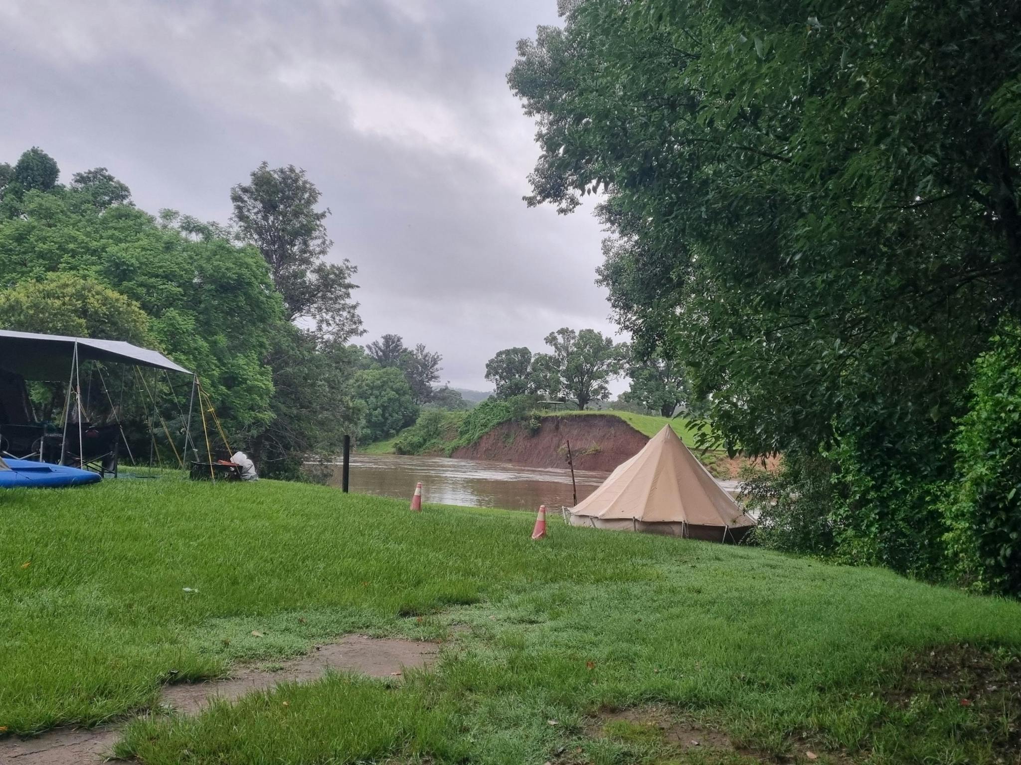 A view from our unpowered free flowing sites & Bell Tent A view from our unpowered free flowing sites & Bell Tent