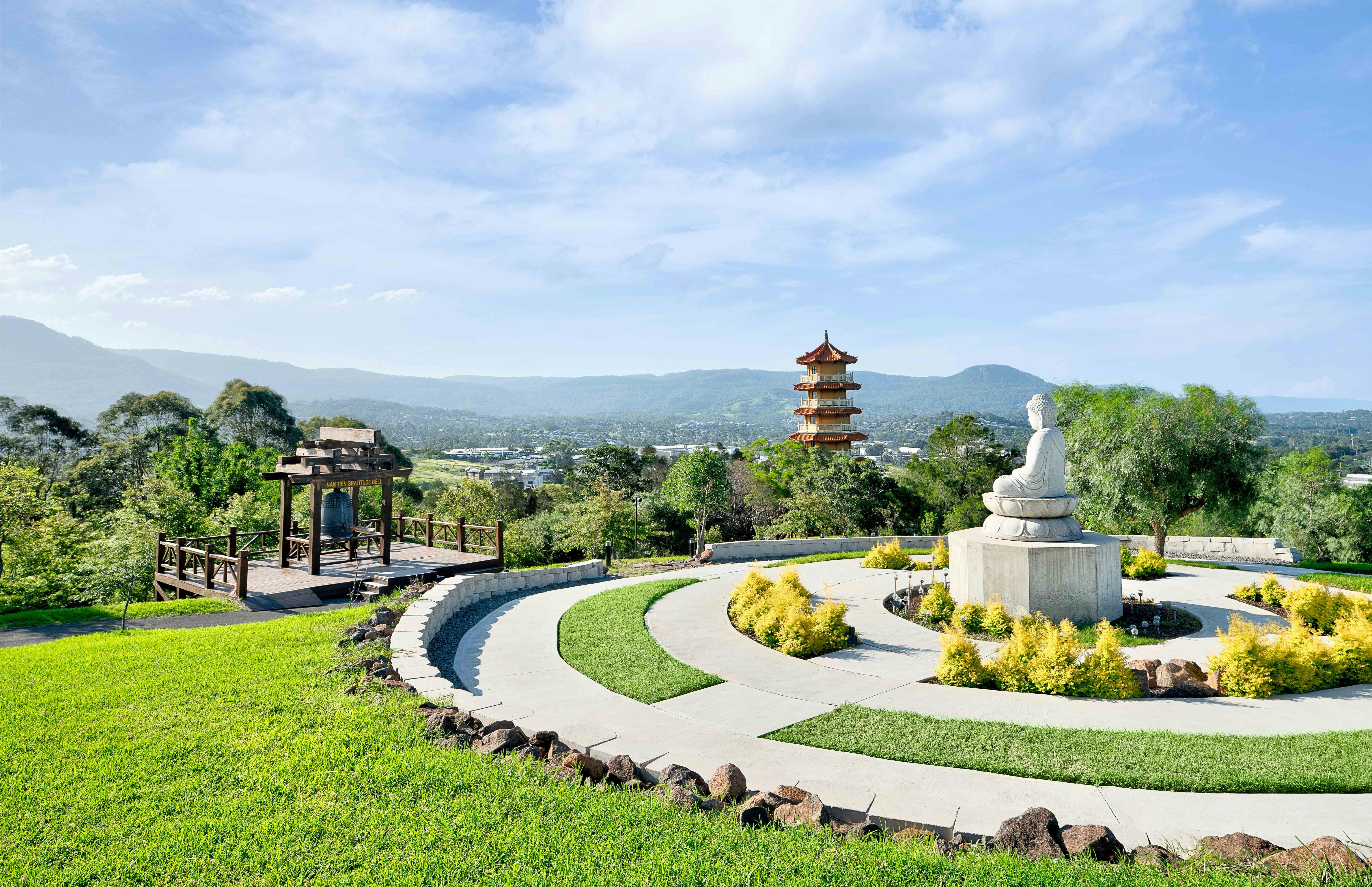 Gratitude Bell, Pagoda and Buddha