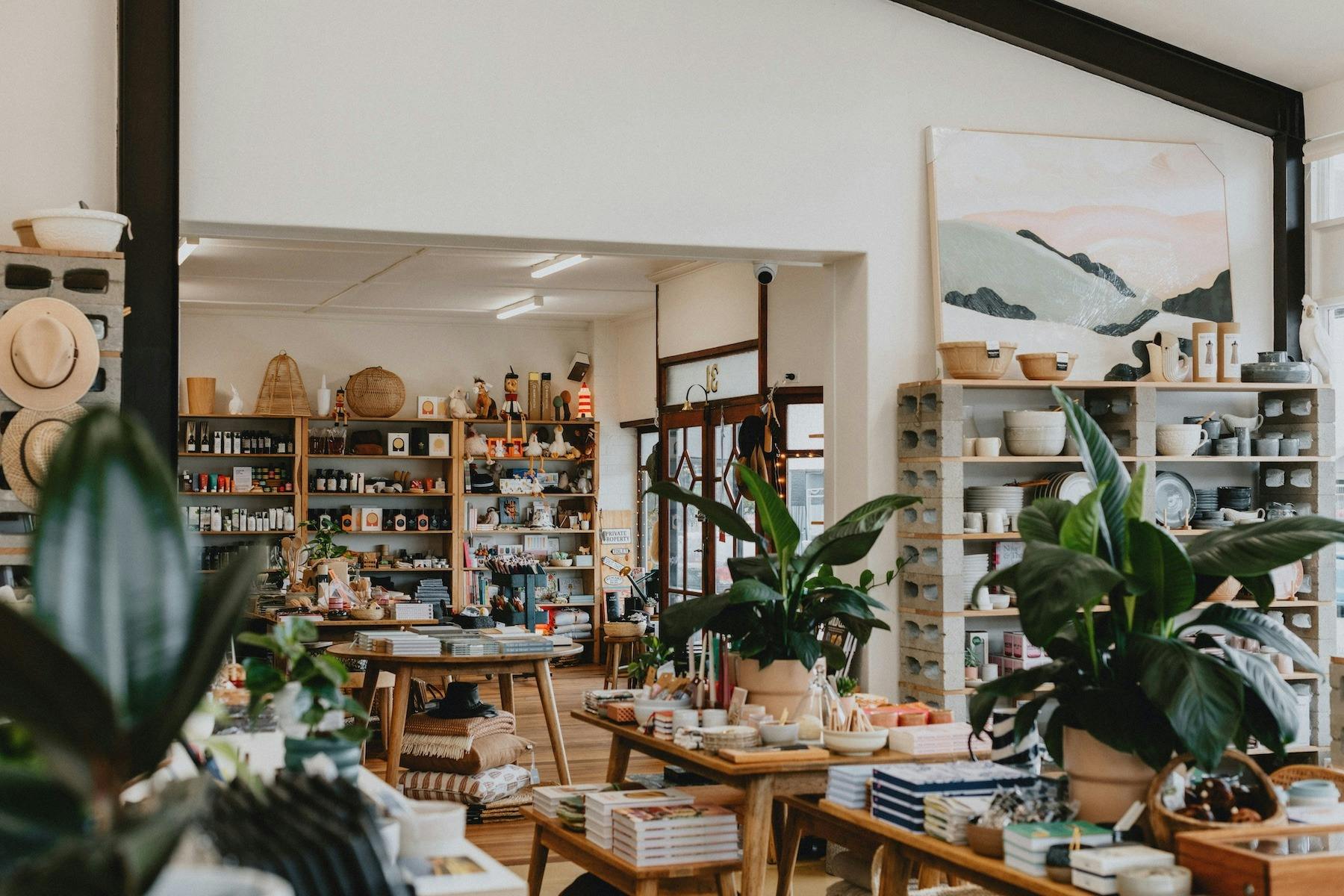 The store is nestled in two adjoining buildings in the charming tiny town of Toora