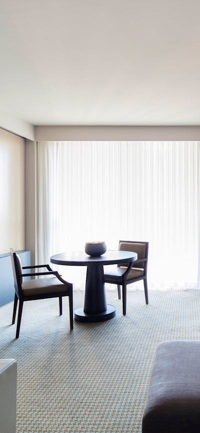 Living area in a Realm Suite