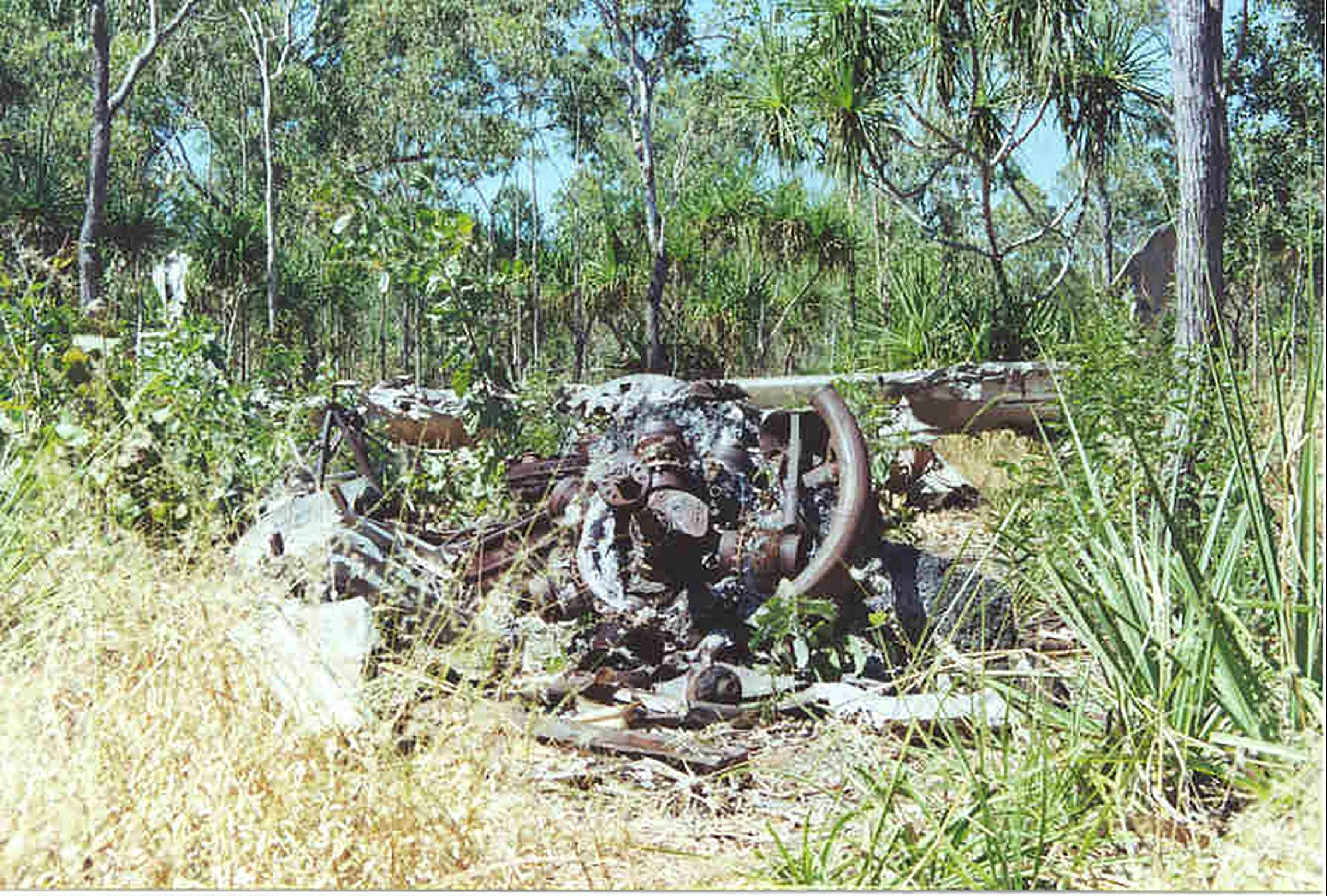 Wreck of B24J Liberator Bomber Milady