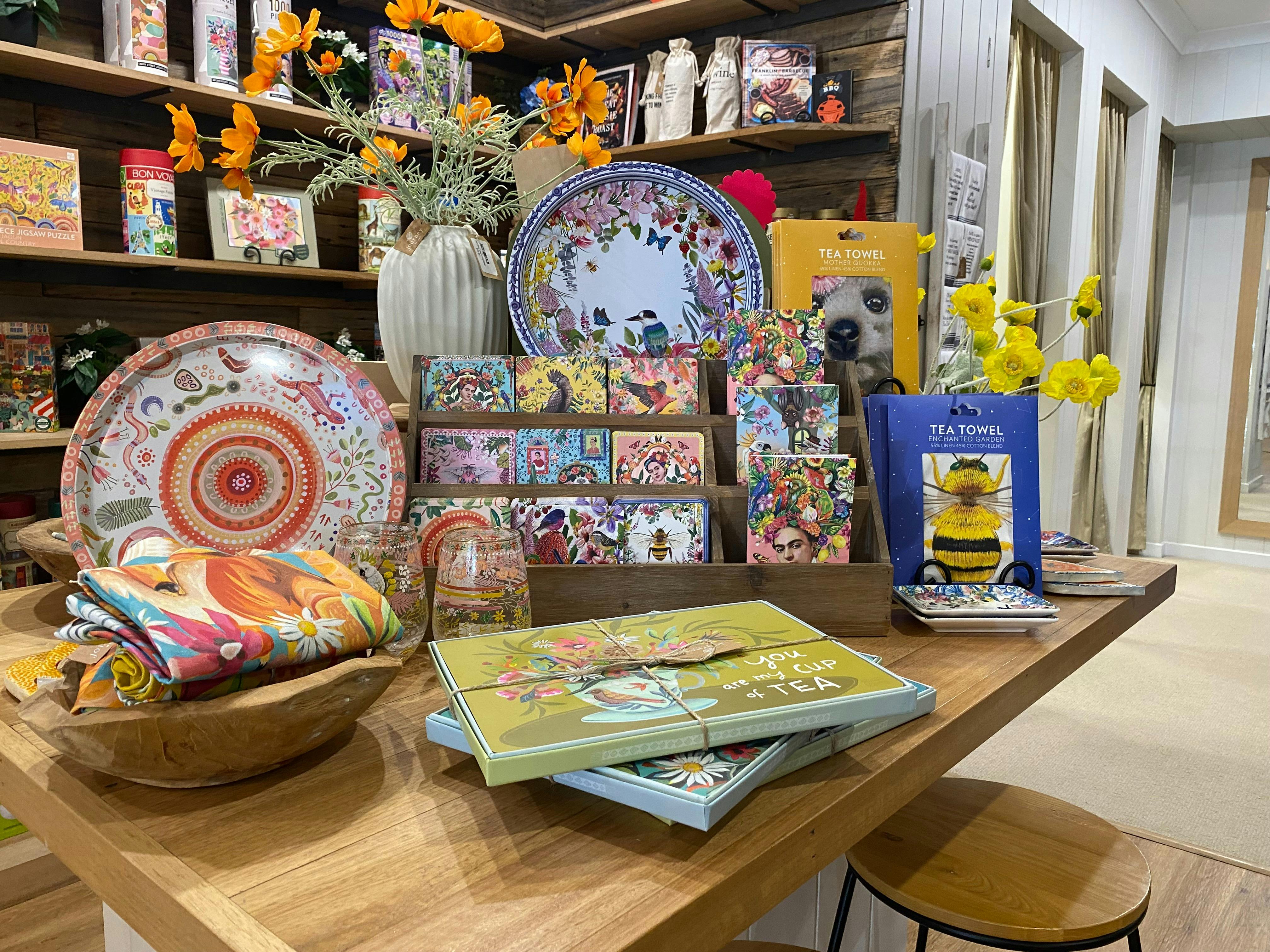 Homewares shop floor display table