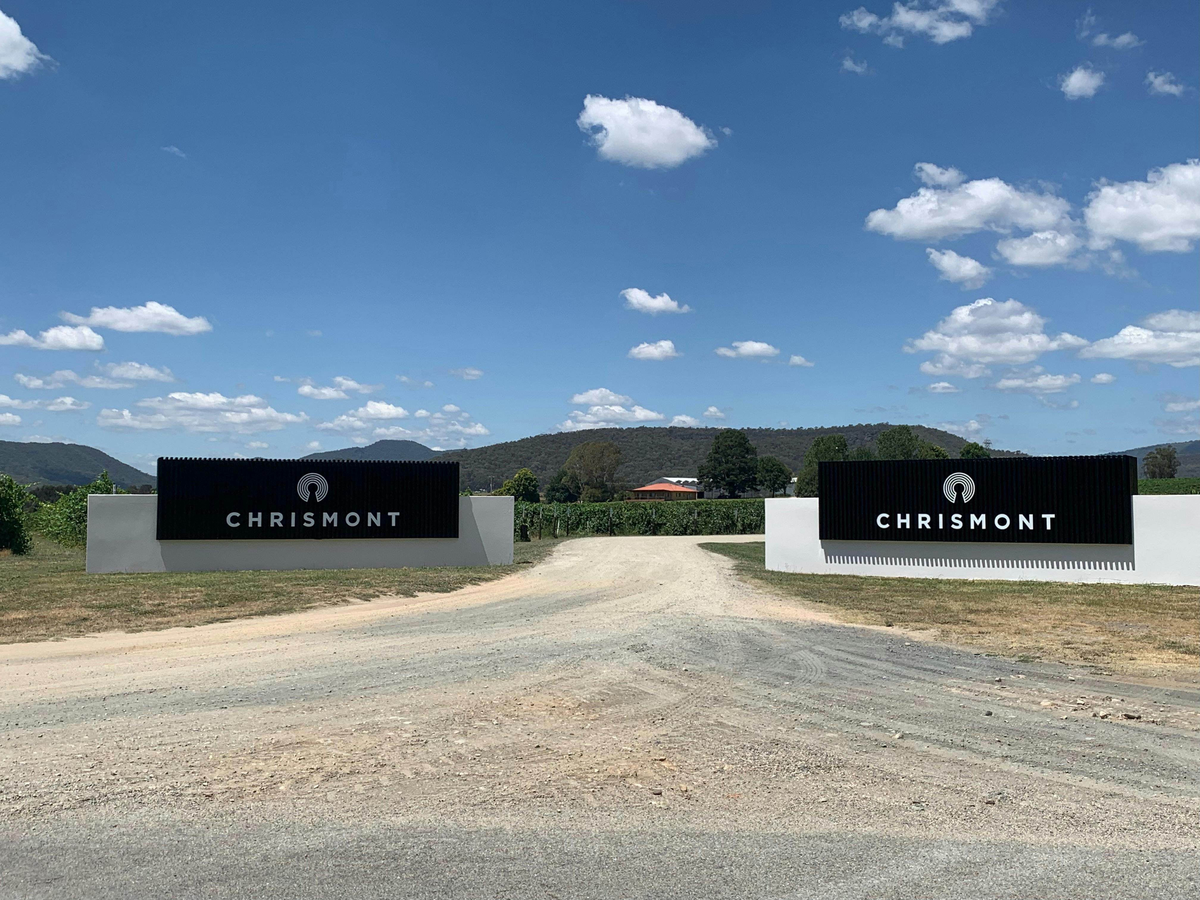 Nestled in amongst the vines at Chrismont's Cheshunt Estate