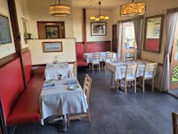 Open dinning to manacured garden