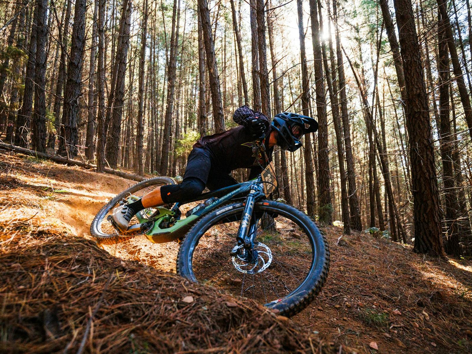 Riding at Mystic Bike Park