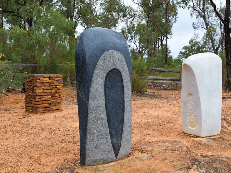 Sculptures in the Scrub, Pilliga National Park. Photo: Rob Cleary