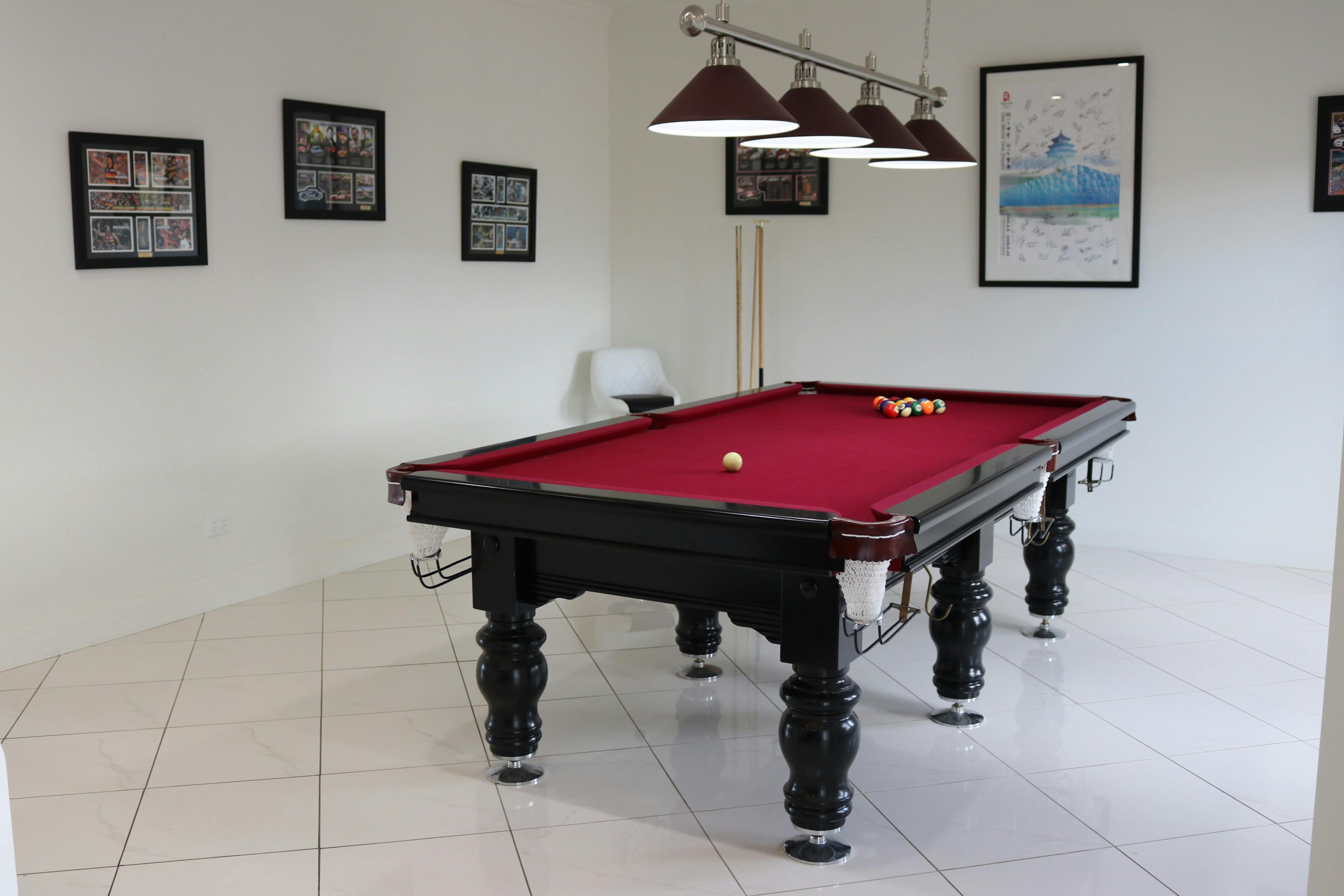 Challenge your friends to a game of 8 ball.