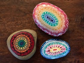 Pretty pebble painting