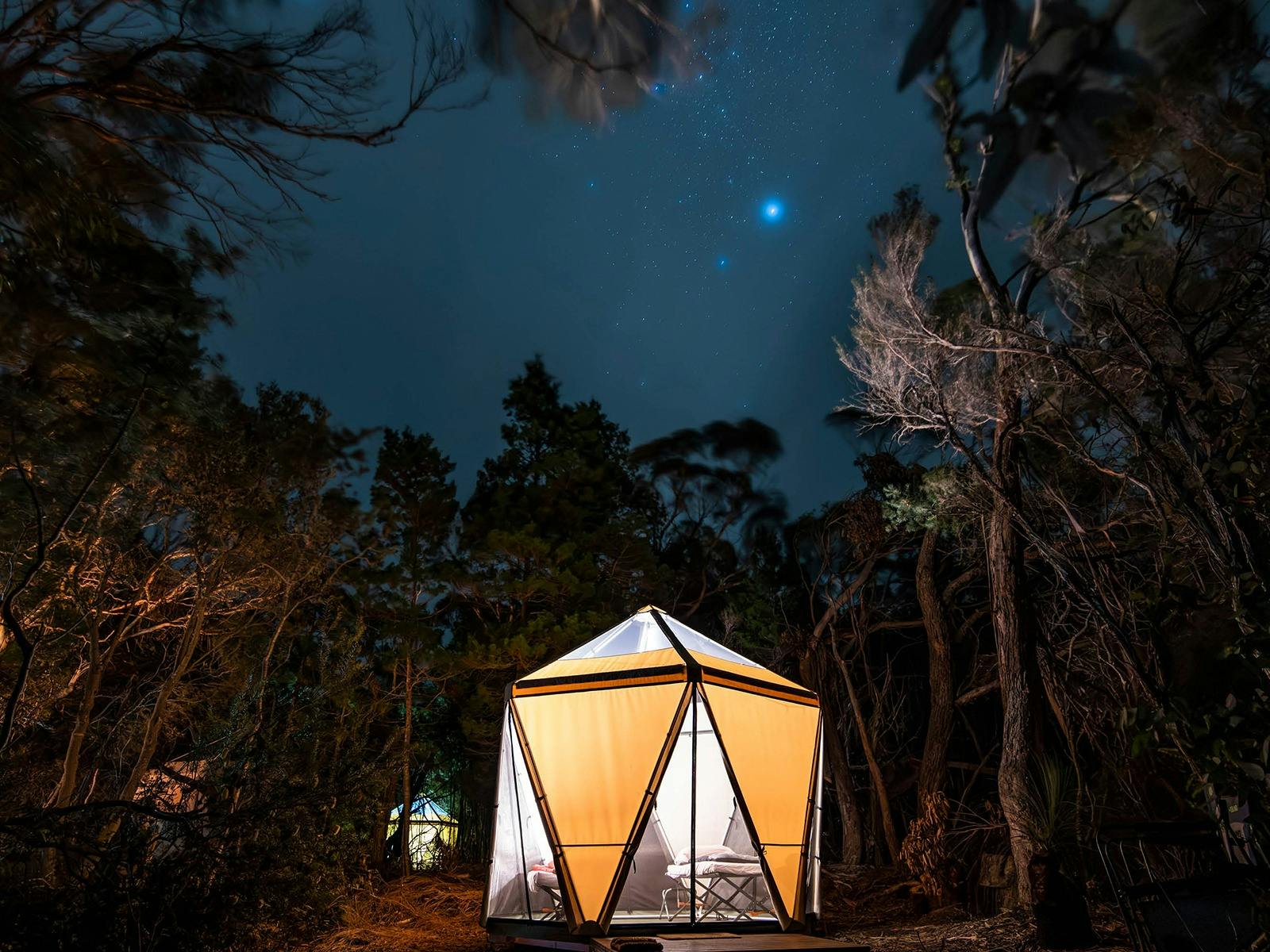Flinders Island Eco-Comfort Camp pods