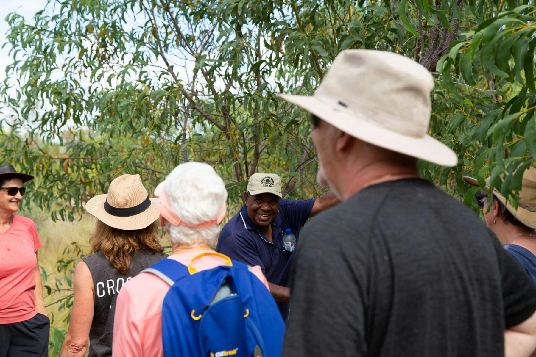 Colin sharing bush tucker knowledge with guests