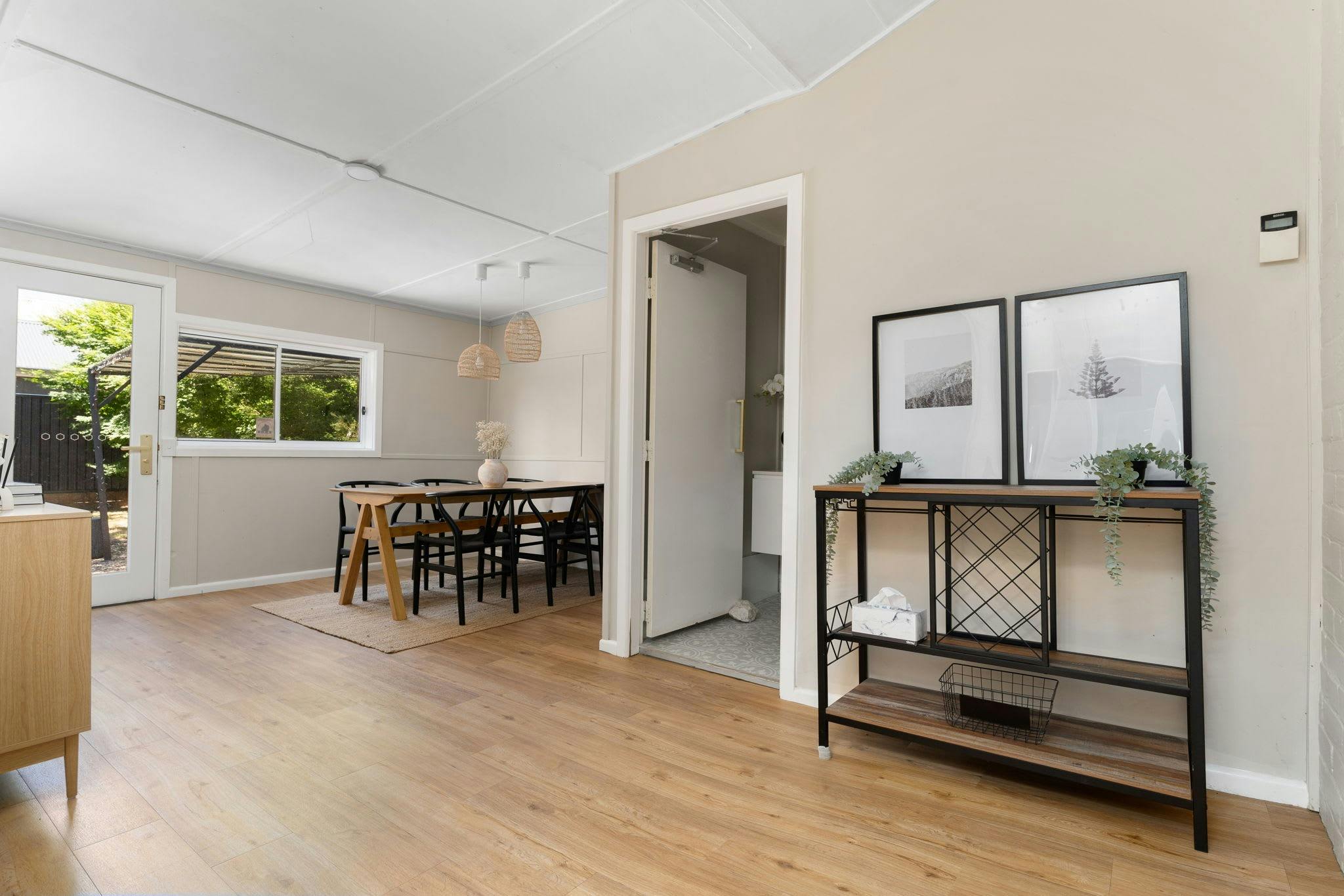 Dining Room with a large table and hall table