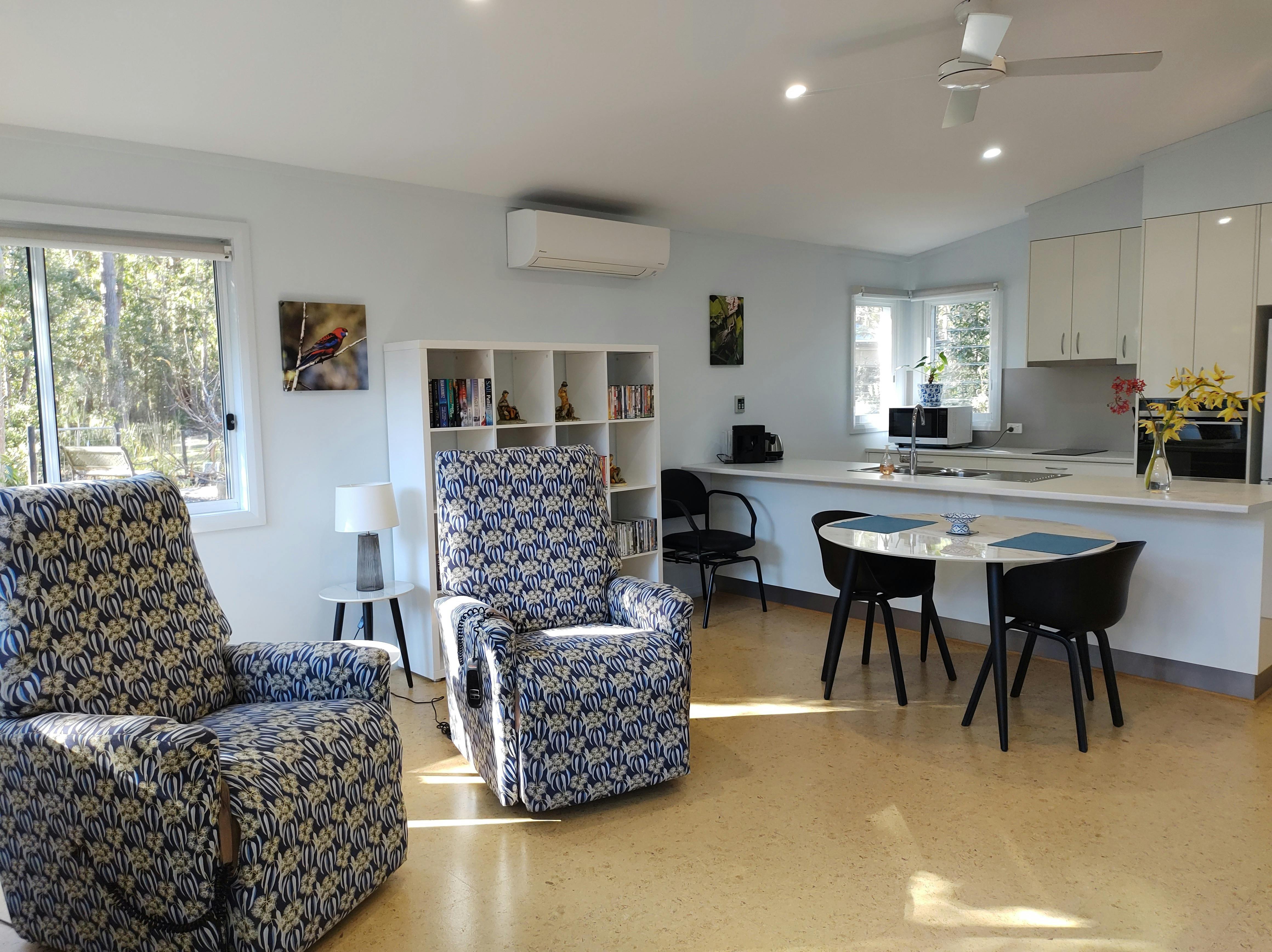 Bright, airy and open plan living area