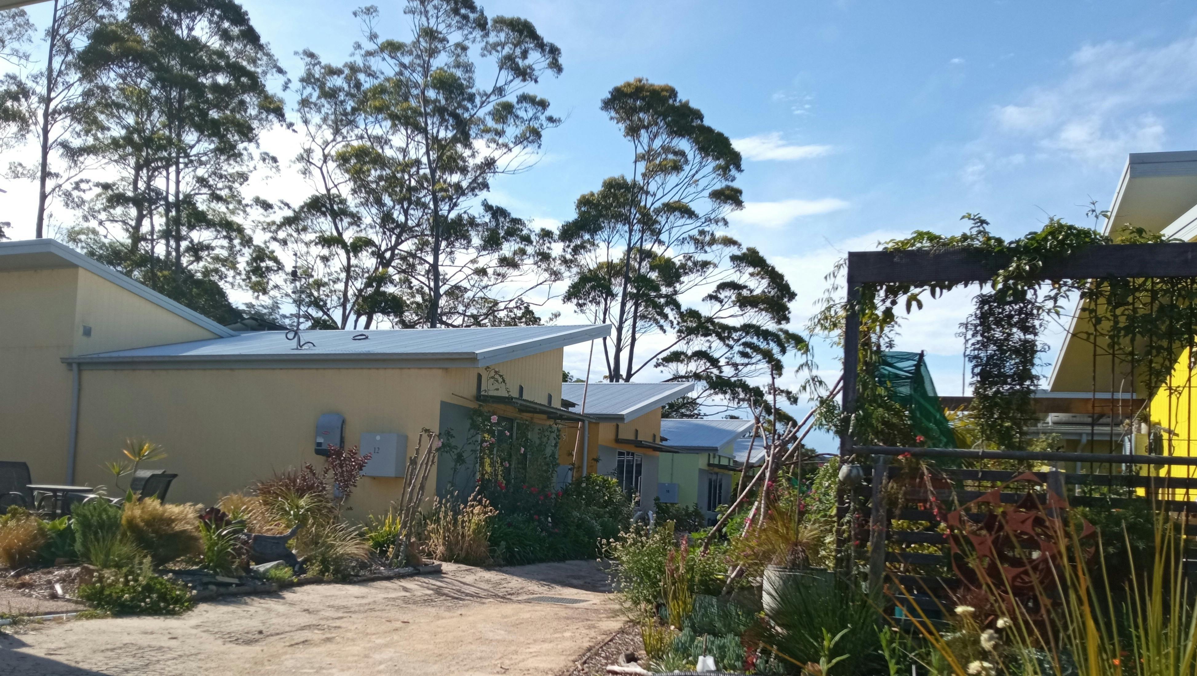 Small homes set in gardens