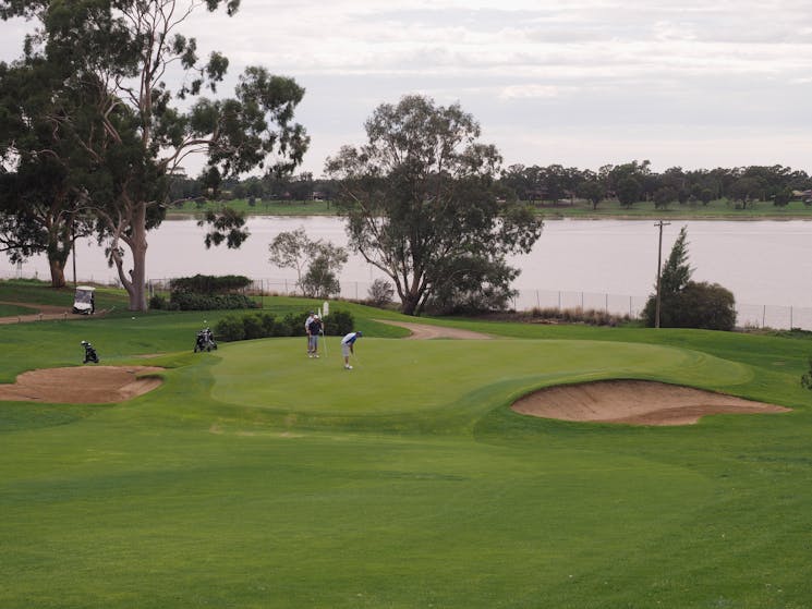 Overlooking Lake Albert at the Wagga Wagga Country Club