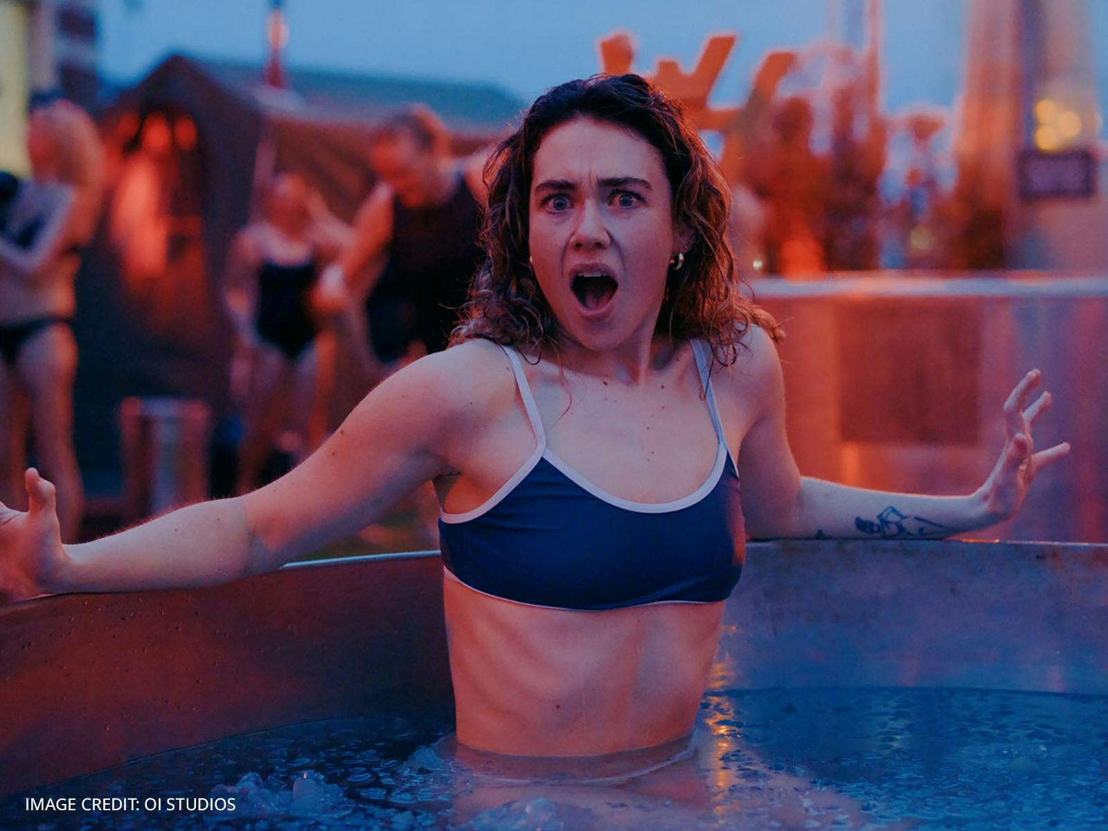 An image of a person in the Polar Plunge at Hobartica