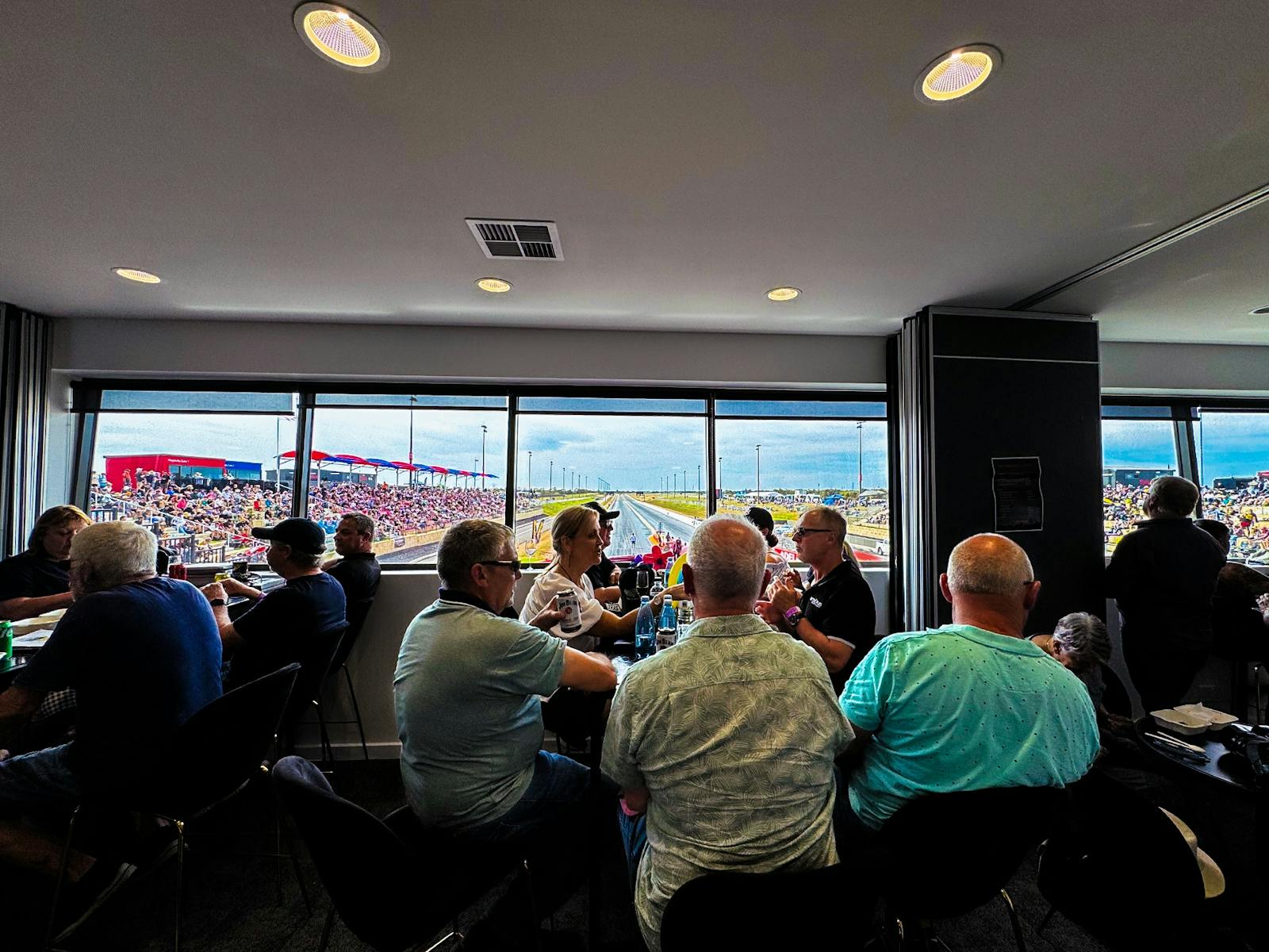 Drag Strip view from the Top View Premium Suite at Dragway at The Bend