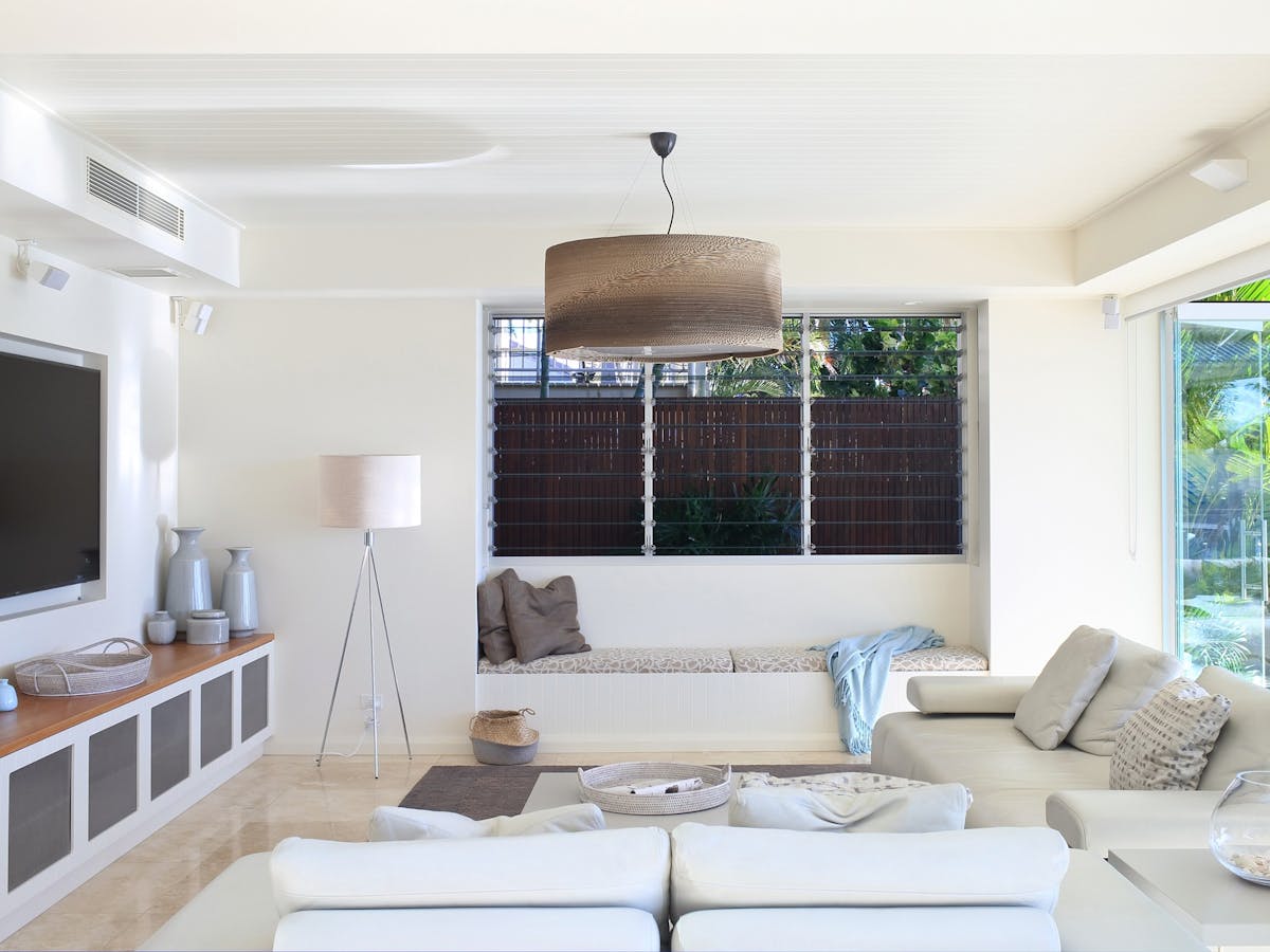 Surrounded by water, spacious, open plan, bright multiple living areas
