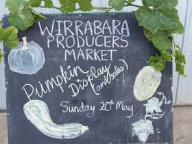 Pumpkin display sign