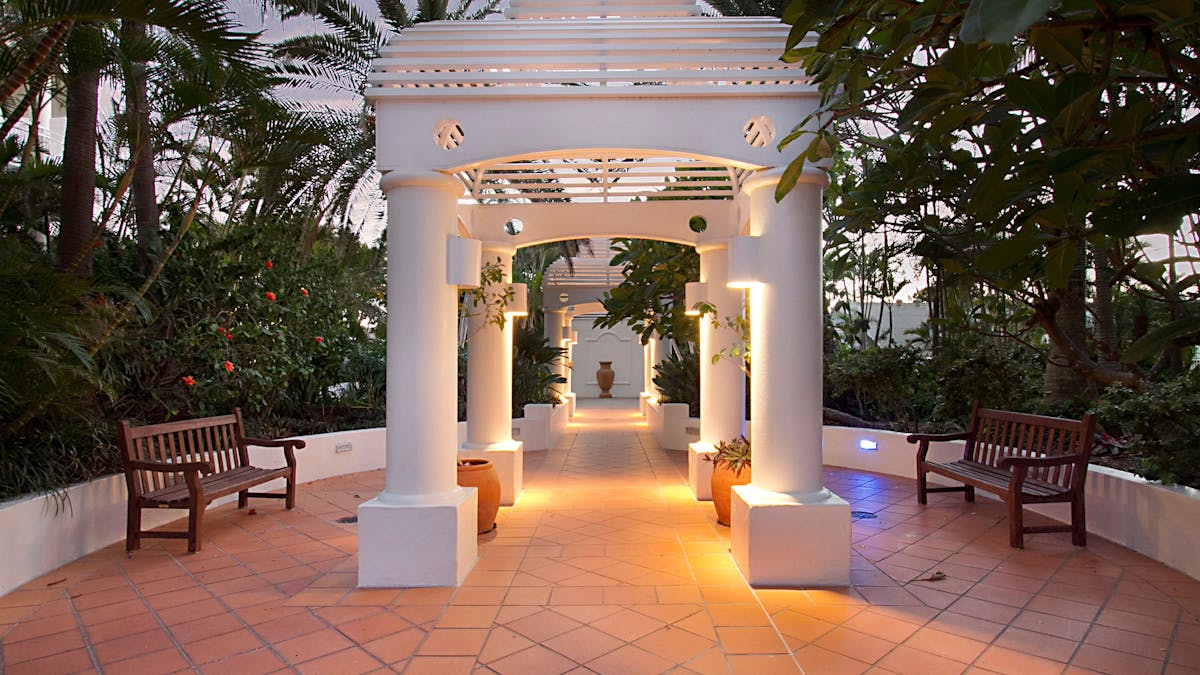 Burleigh Mediterranean Resort Manicured Gardens