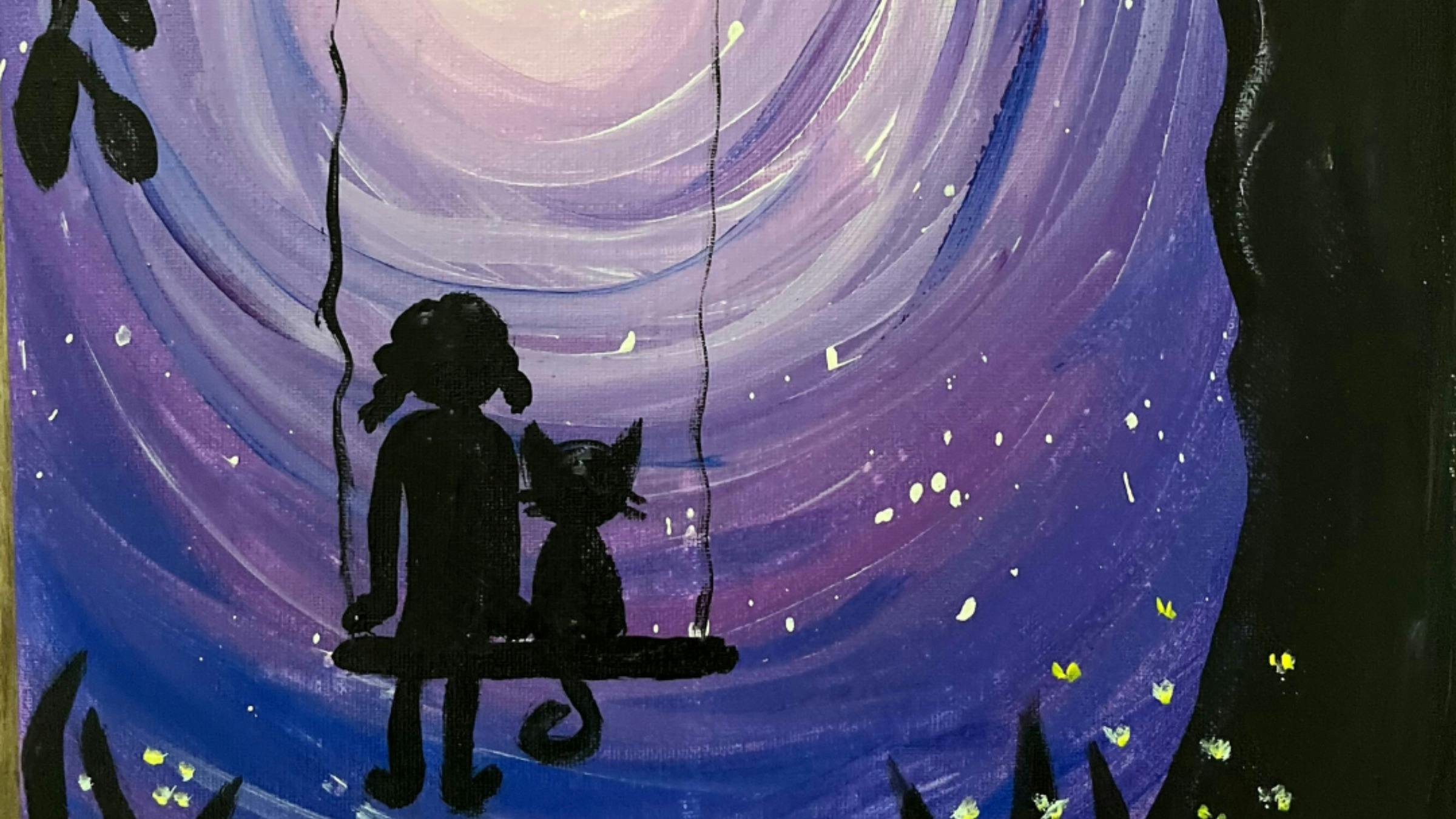 Moonlight Buddies Kids Painting Workshop at The Collective Beat Berry