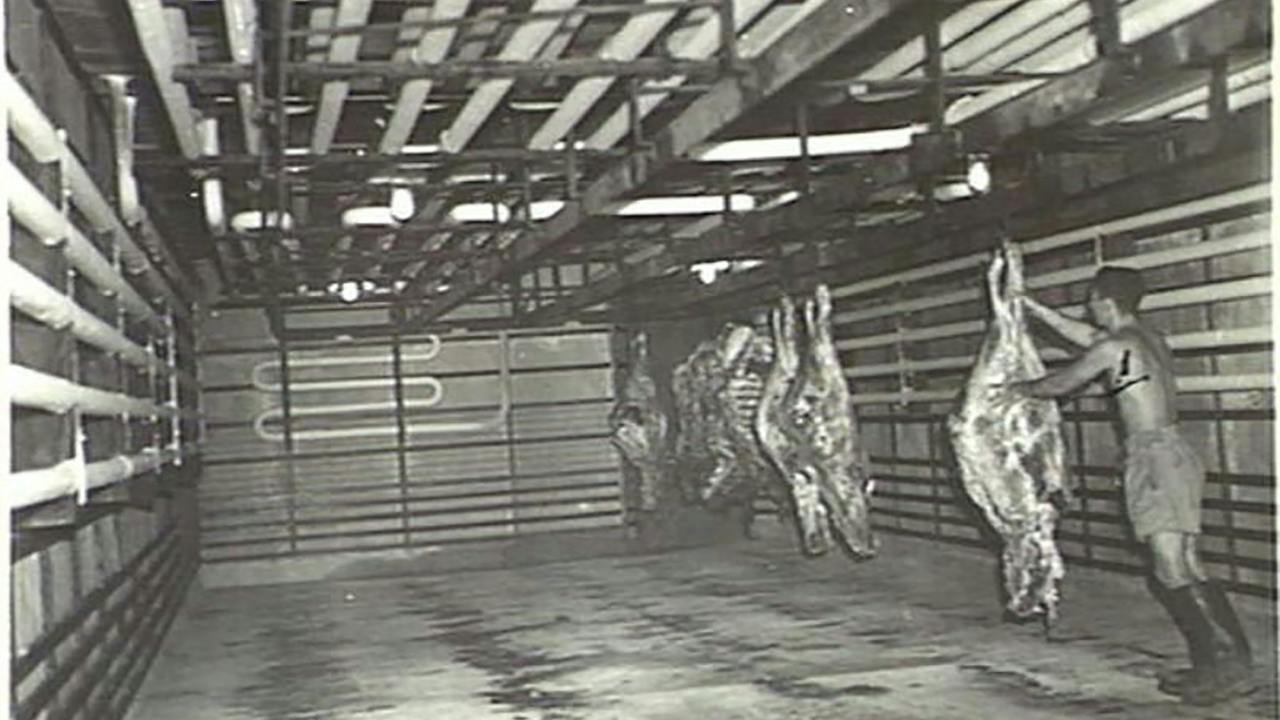 1944 - Hanging beef, Noonamah Refrigerated Stores