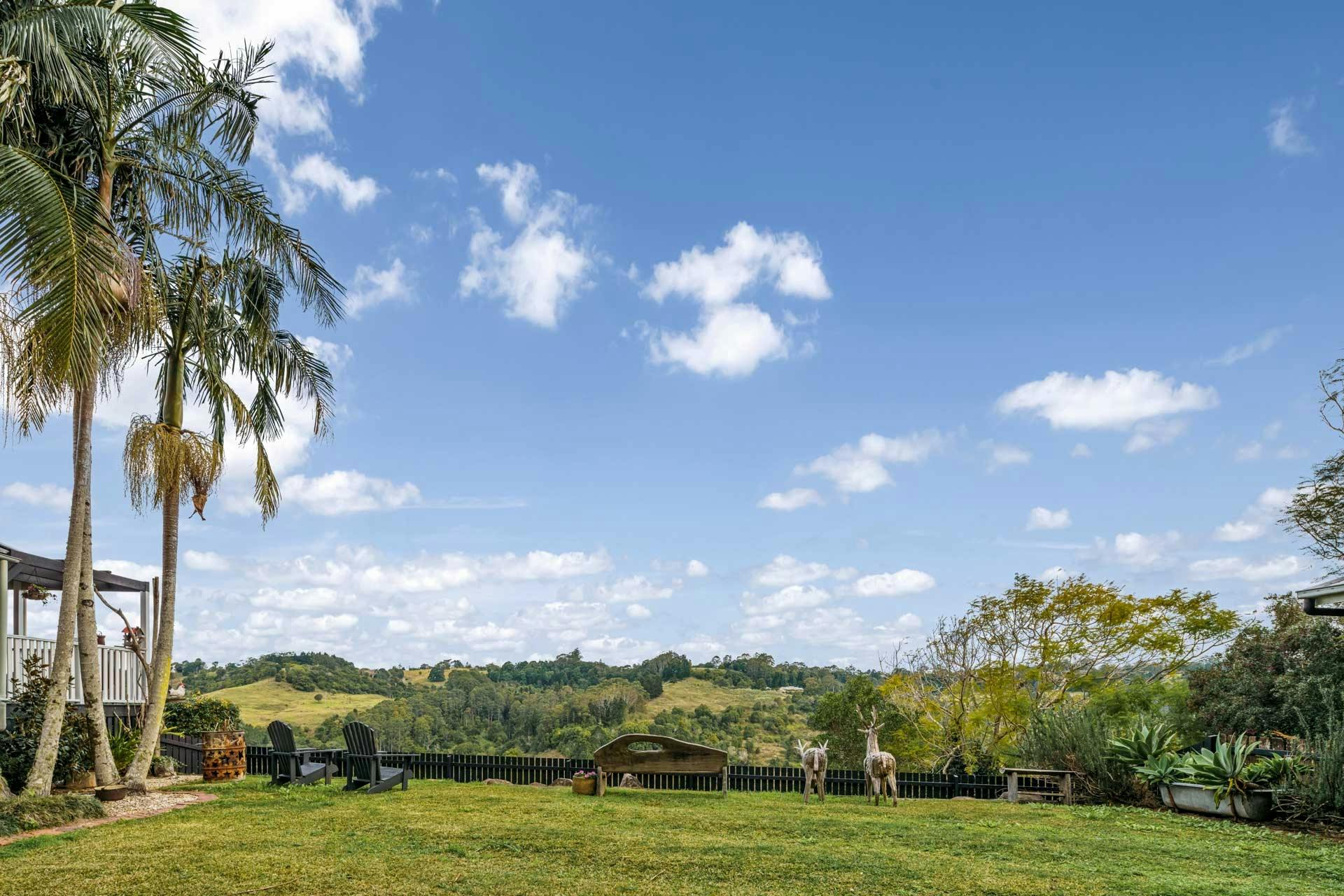 Enjoy the picturesque outlook of the rolling hills