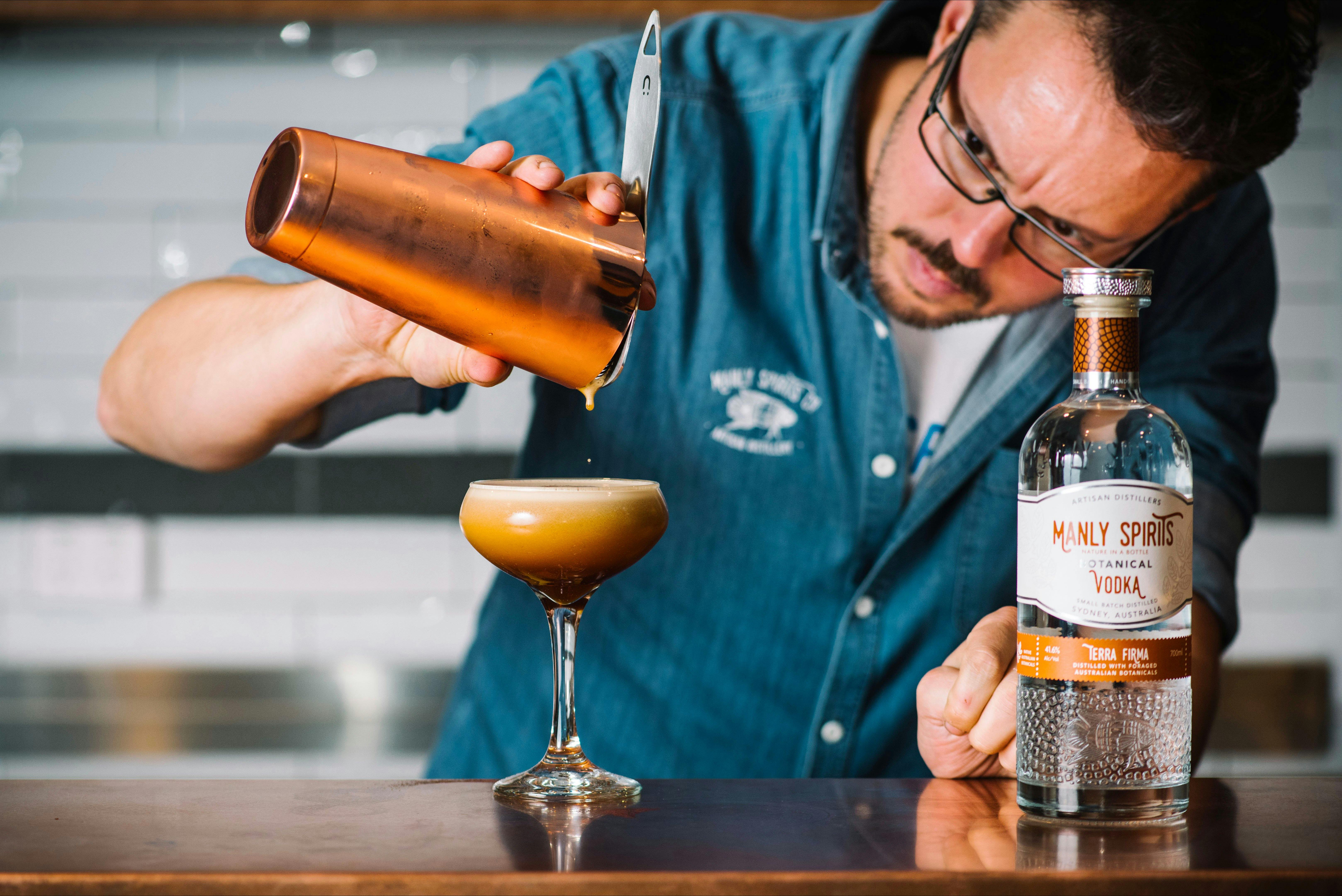 Manly Spirits Terra Firma Botanical Vodka. Perfect in an Espresso Martini.