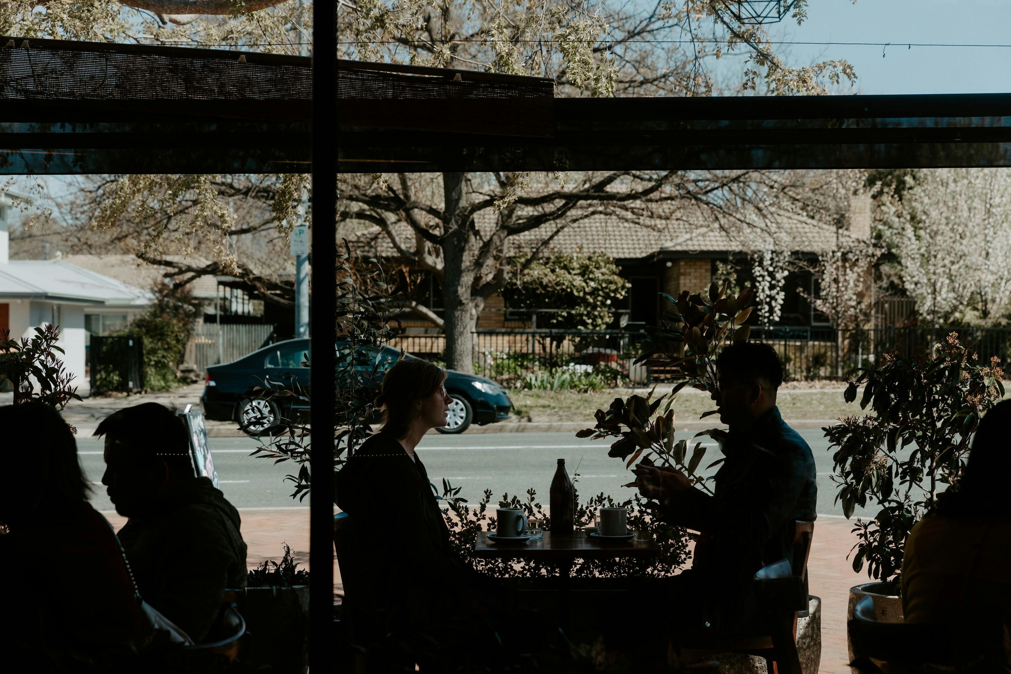 outside the front cafe