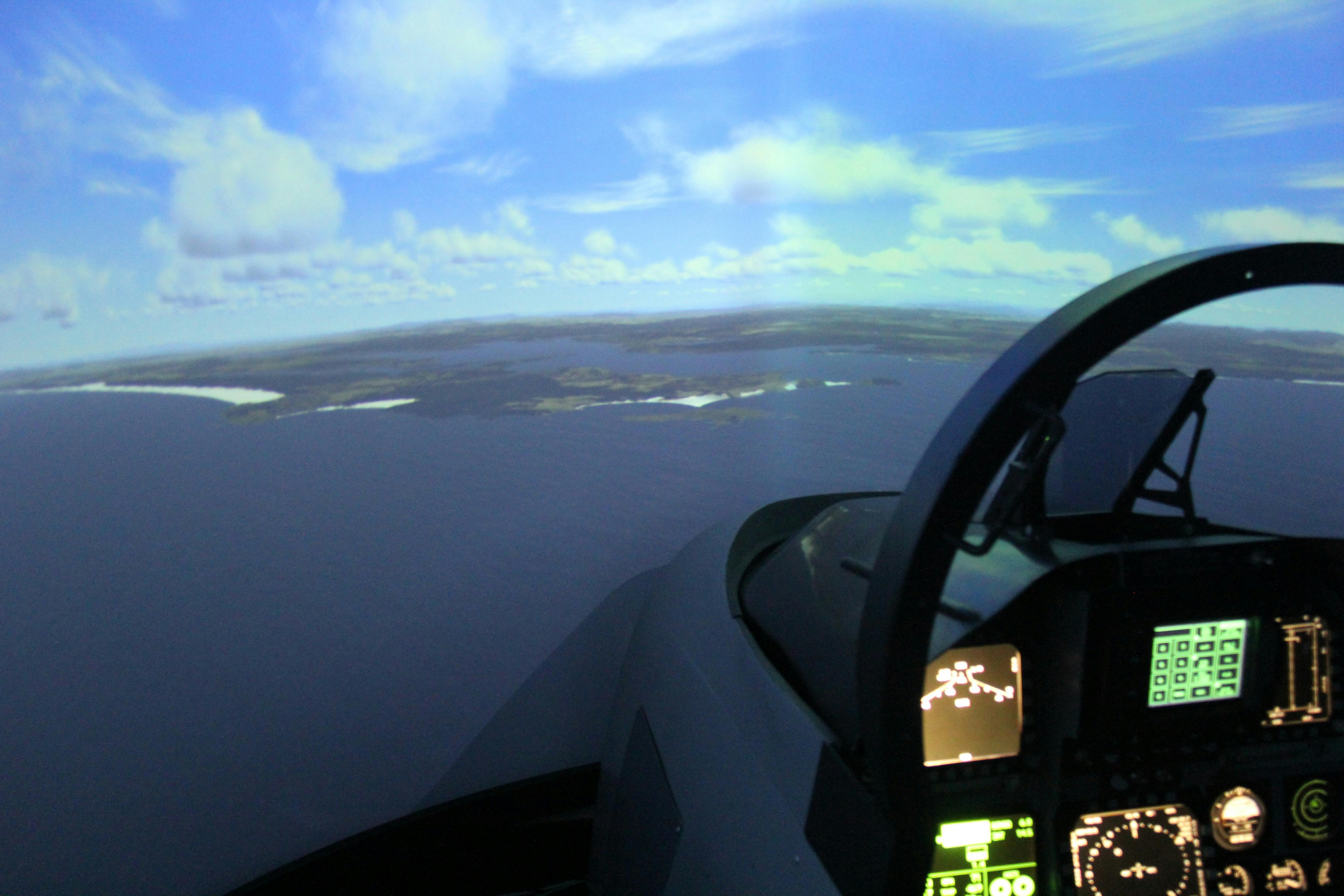 F/A-18 Super Hornet fighter jet flight simulator