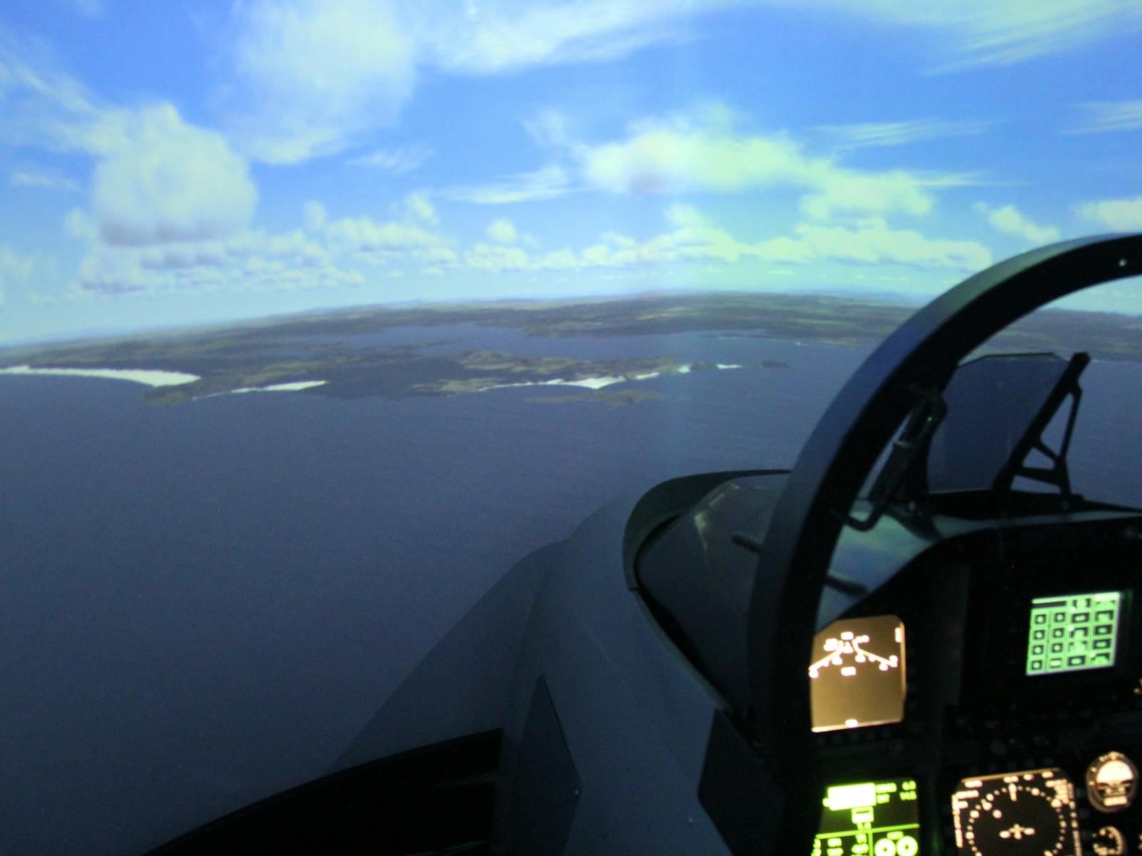 F/A-18 Super Hornet fighter jet flight simulator
